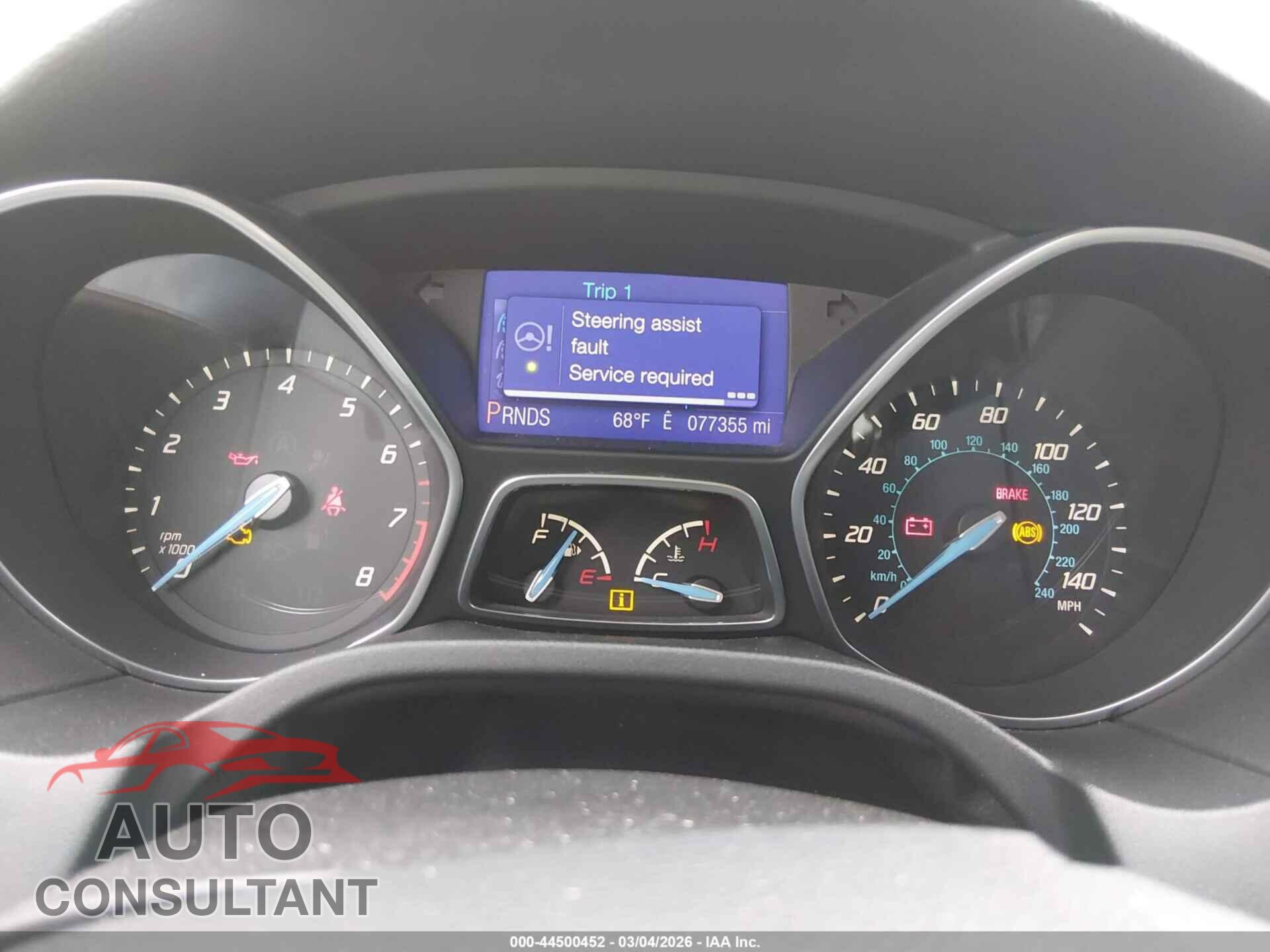 FORD FOCUS 2013 - 1FADP3K22DL112144