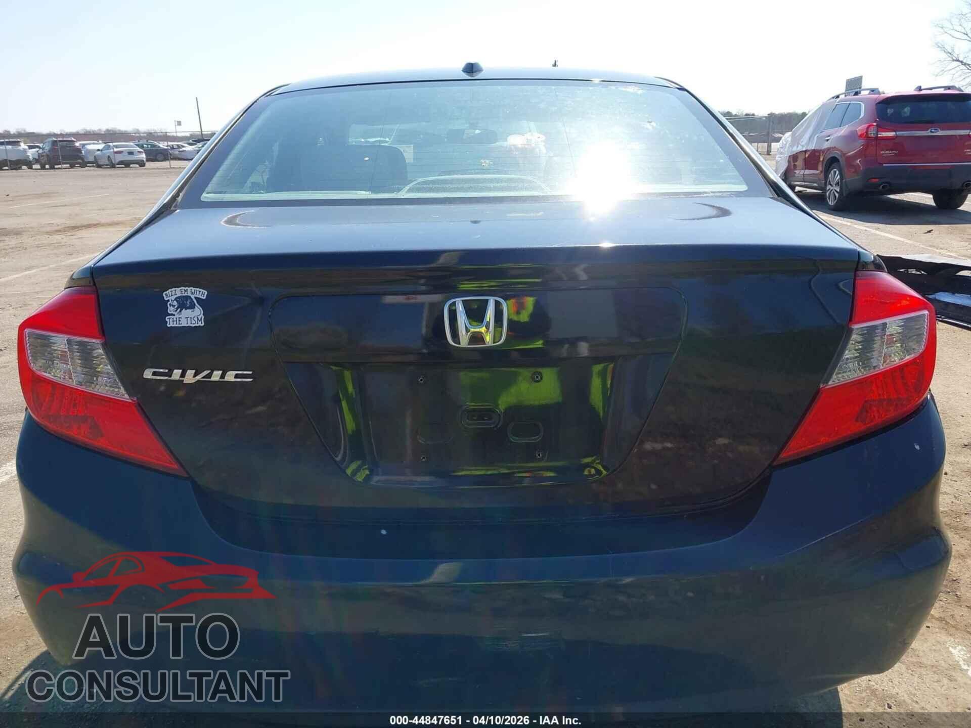 HONDA CIVIC 2012 - 2HGFB2F94CH513873