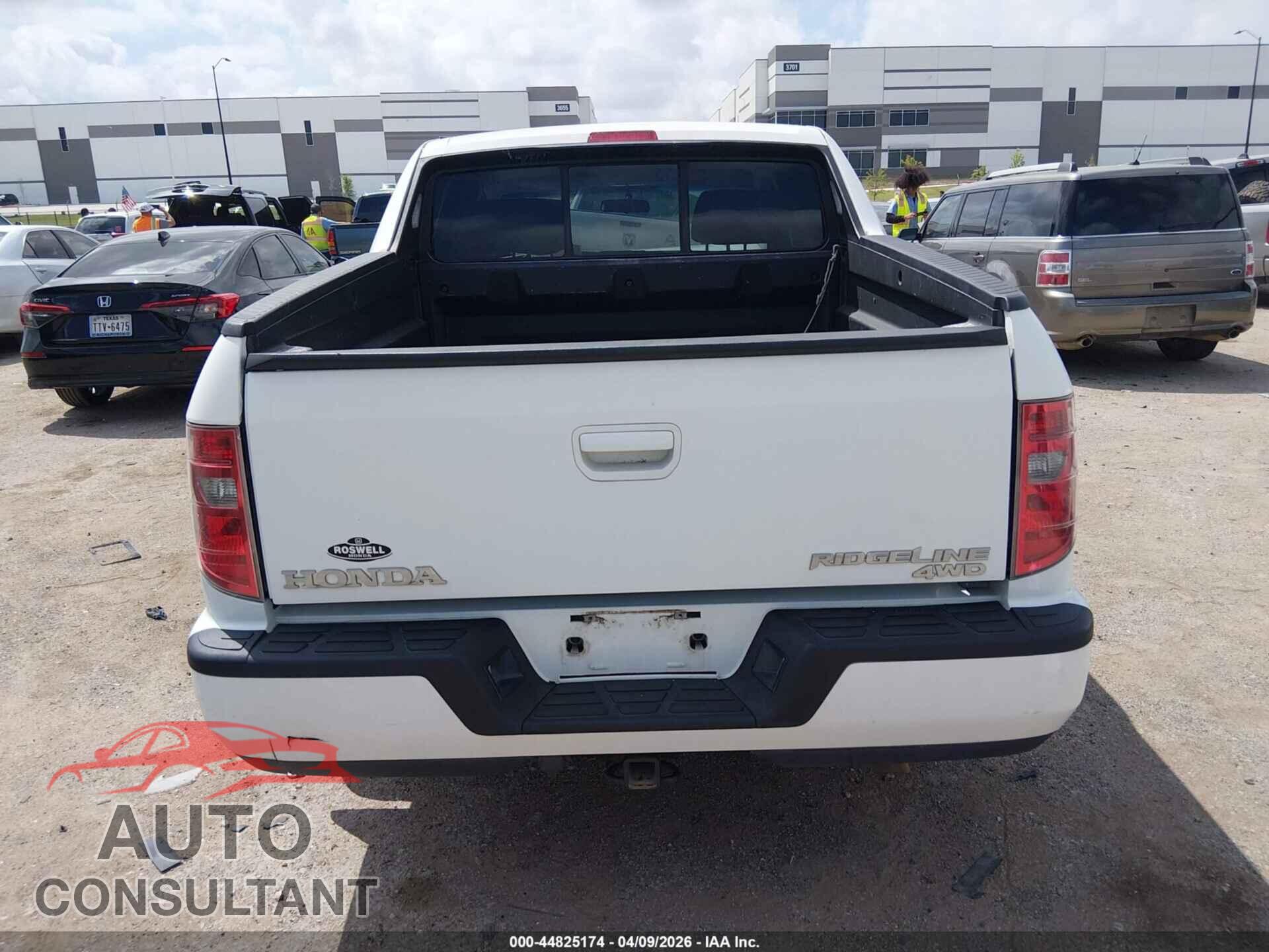 HONDA RIDGELINE 2010 - 5FPYK1F42AB006700