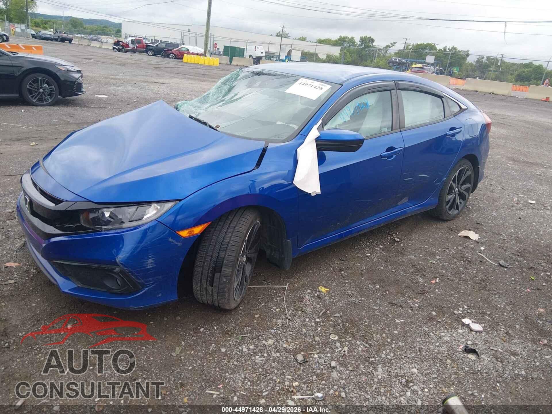 HONDA CIVIC 2019 - 2HGFC2F82KH604627
