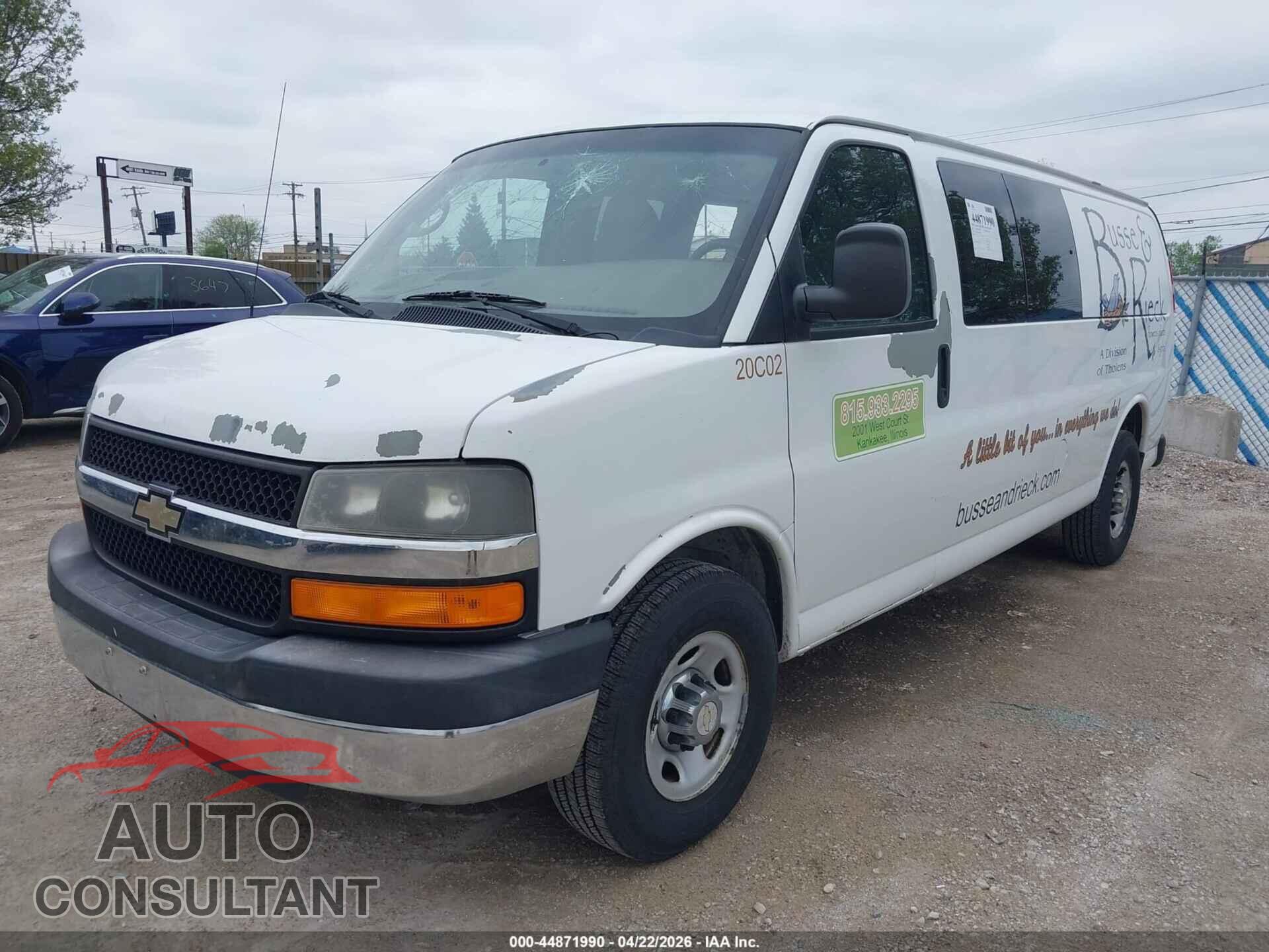 CHEVROLET EXPRESS 3500 2012 - 1GAZG1FA0C1195520