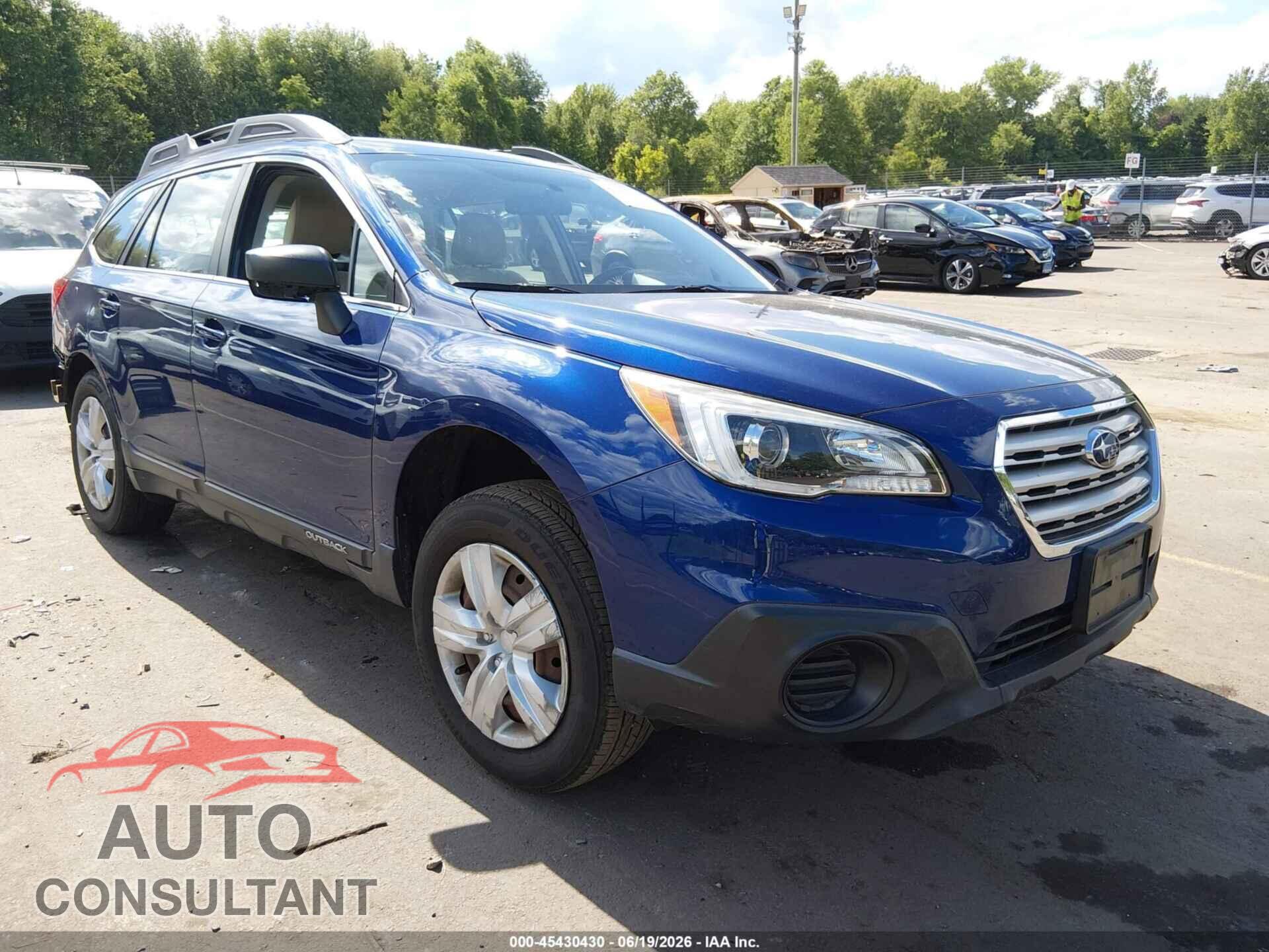 SUBARU OUTBACK 2016 - 4S4BSAAC4G3219730