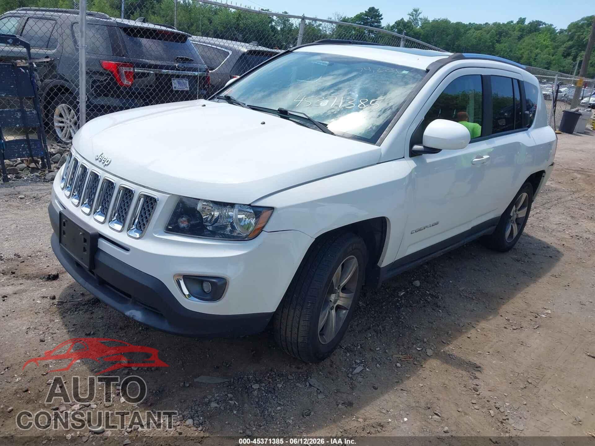JEEP COMPASS 2017 - 1C4NJDEB9HD128519