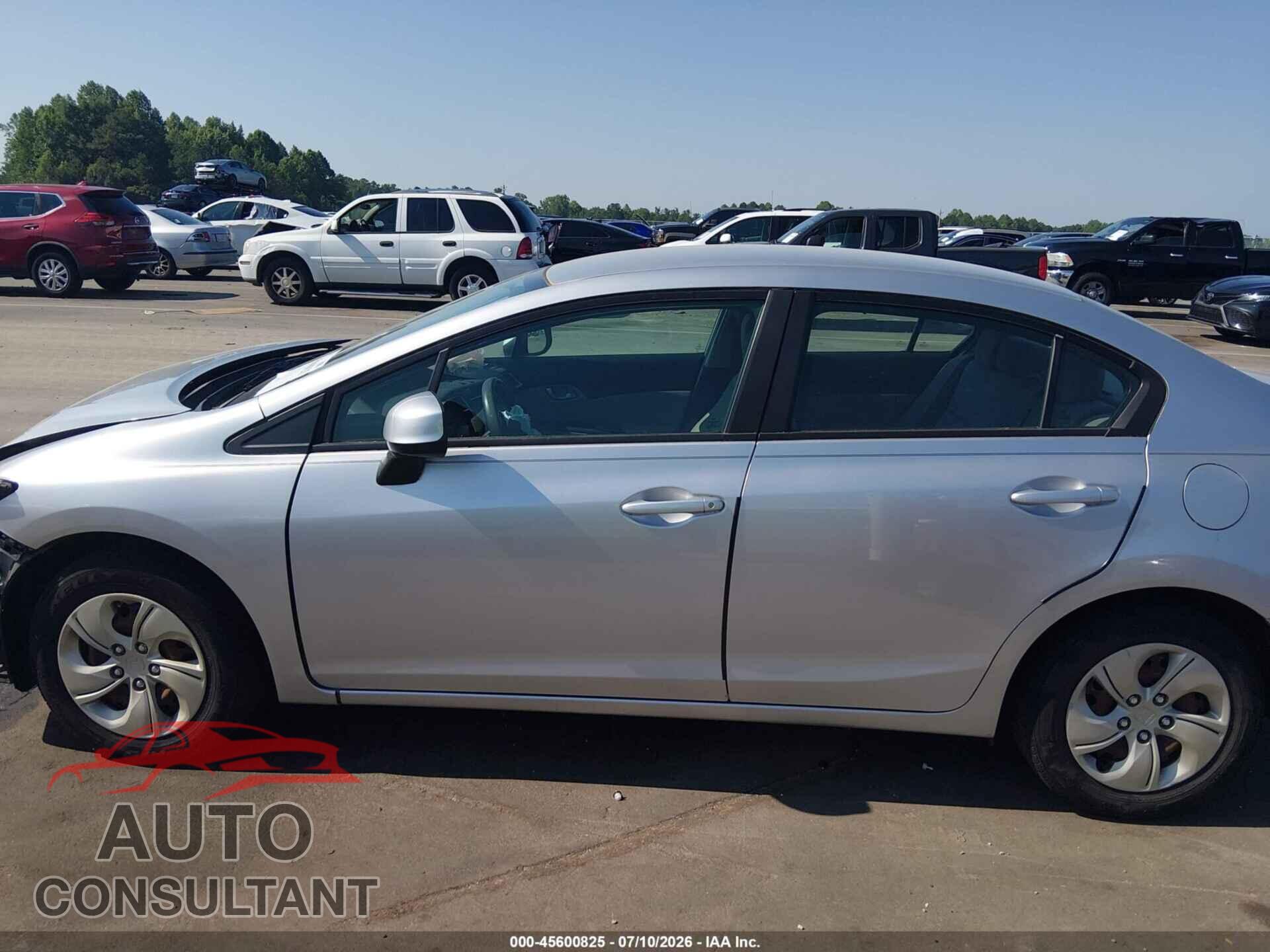HONDA CIVIC 2013 - 19XFB2F57DE243028