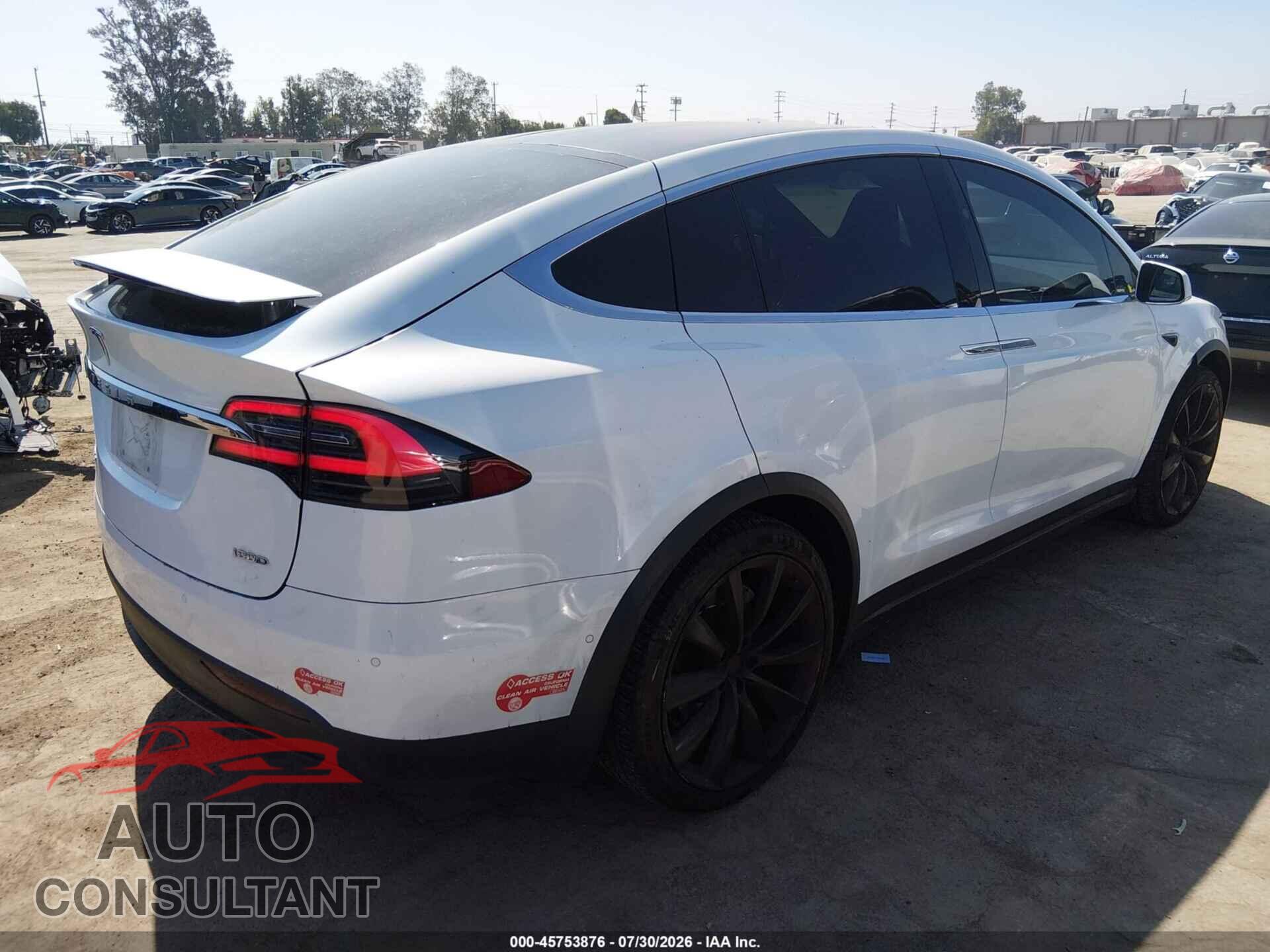 TESLA MODEL X 2017 - 5YJXCAE29HF047207