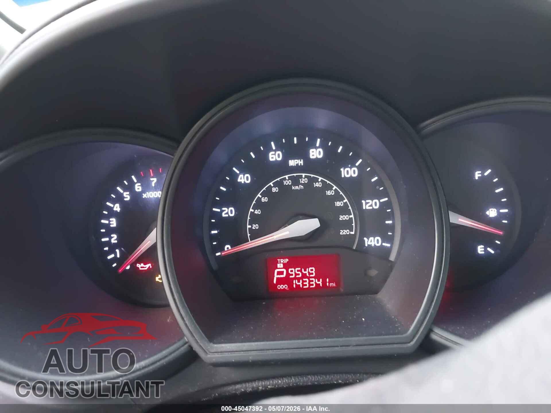 KIA RIO 2012 - KNADM4A38C6068339