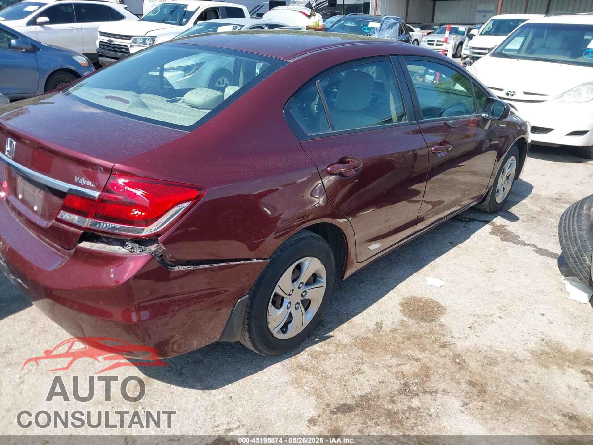 HONDA CIVIC 2015 - 19XFB2F5XFE276477