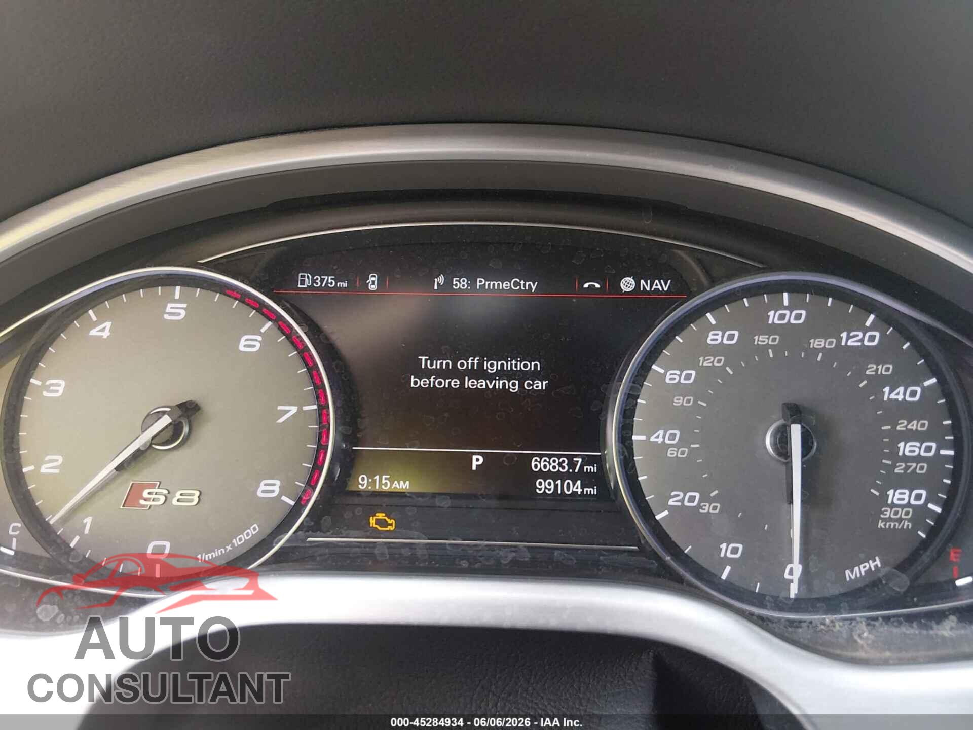 AUDI S8 2016 - WAUJSAFD0GN009404