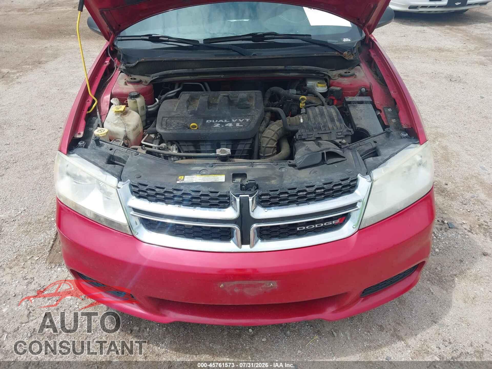 DODGE AVENGER 2013 - 1C3CDZAB6DN588313