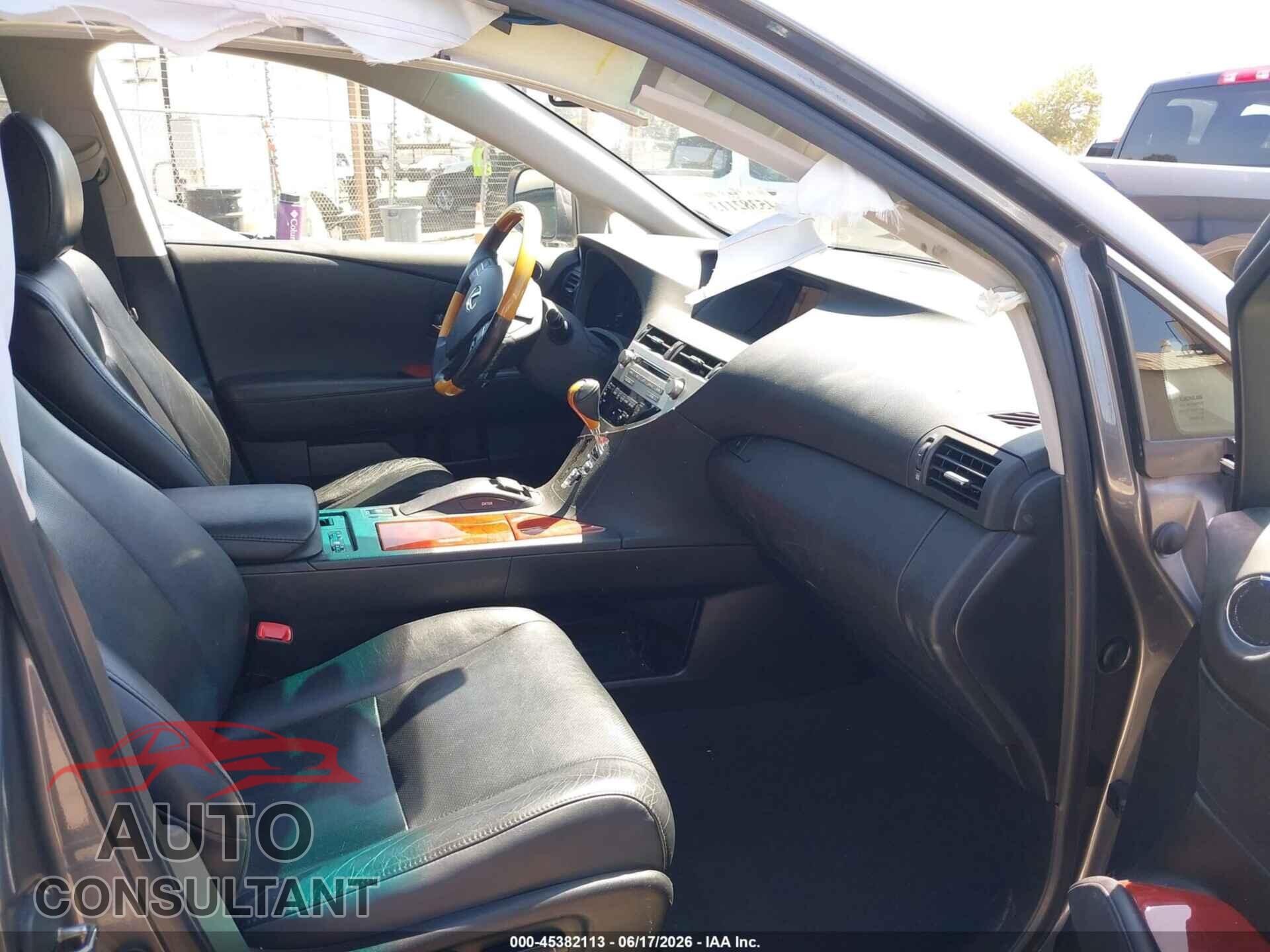 LEXUS RX 350 2012 - 2T2BK1BA1CC147934