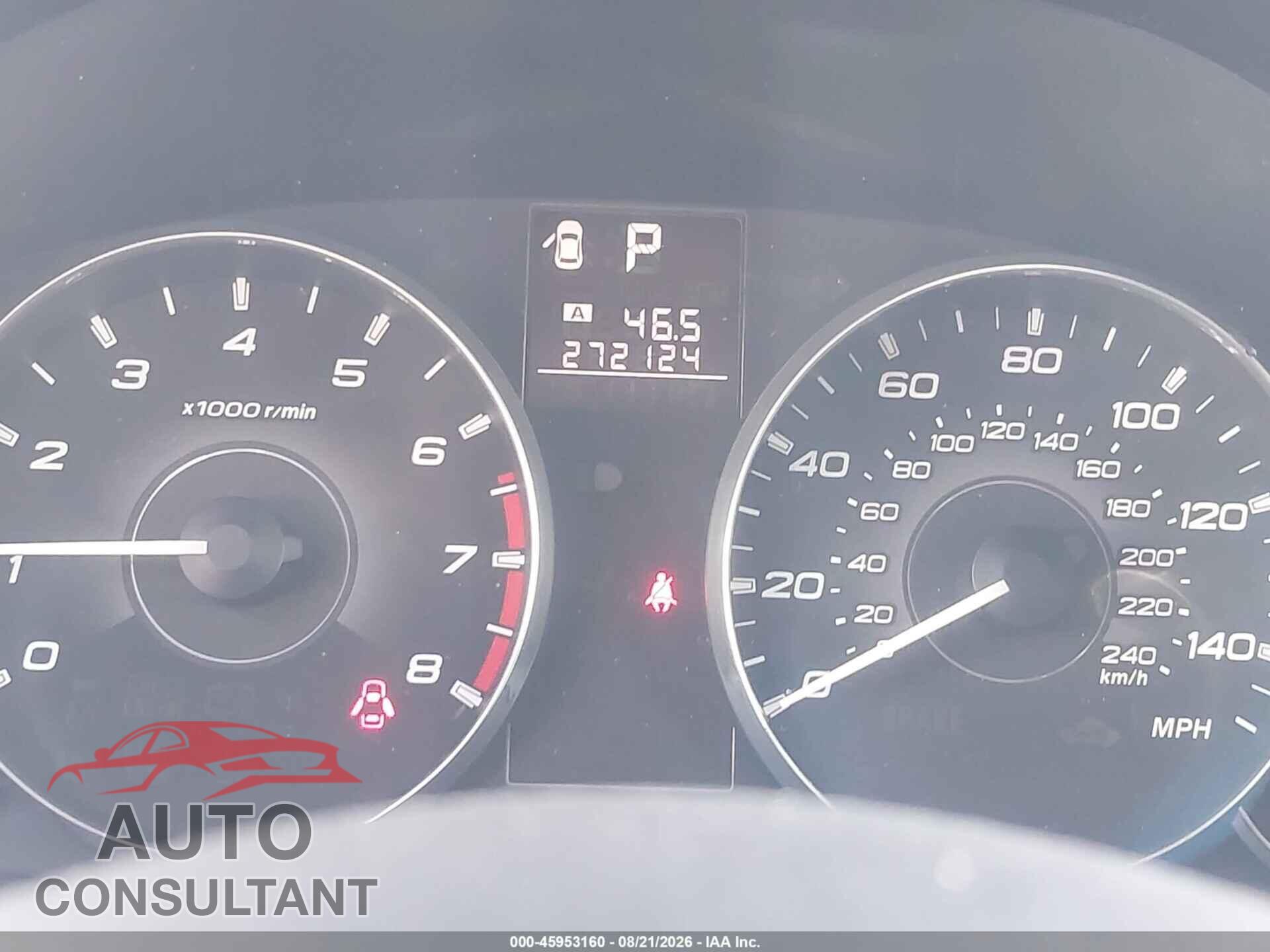 SUBARU OUTBACK 2011 - 4S4BRBFC4B3344536