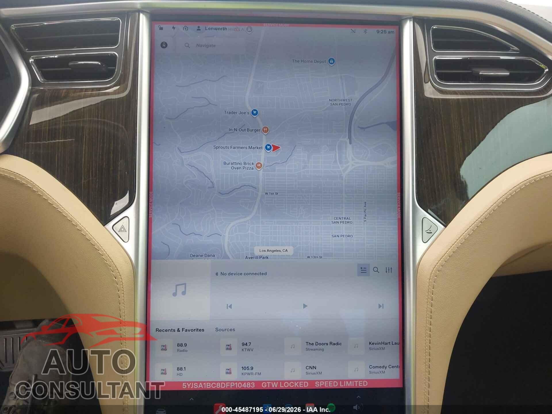 TESLA MODEL S 2013 - 5YJSA1BC8DFP10483