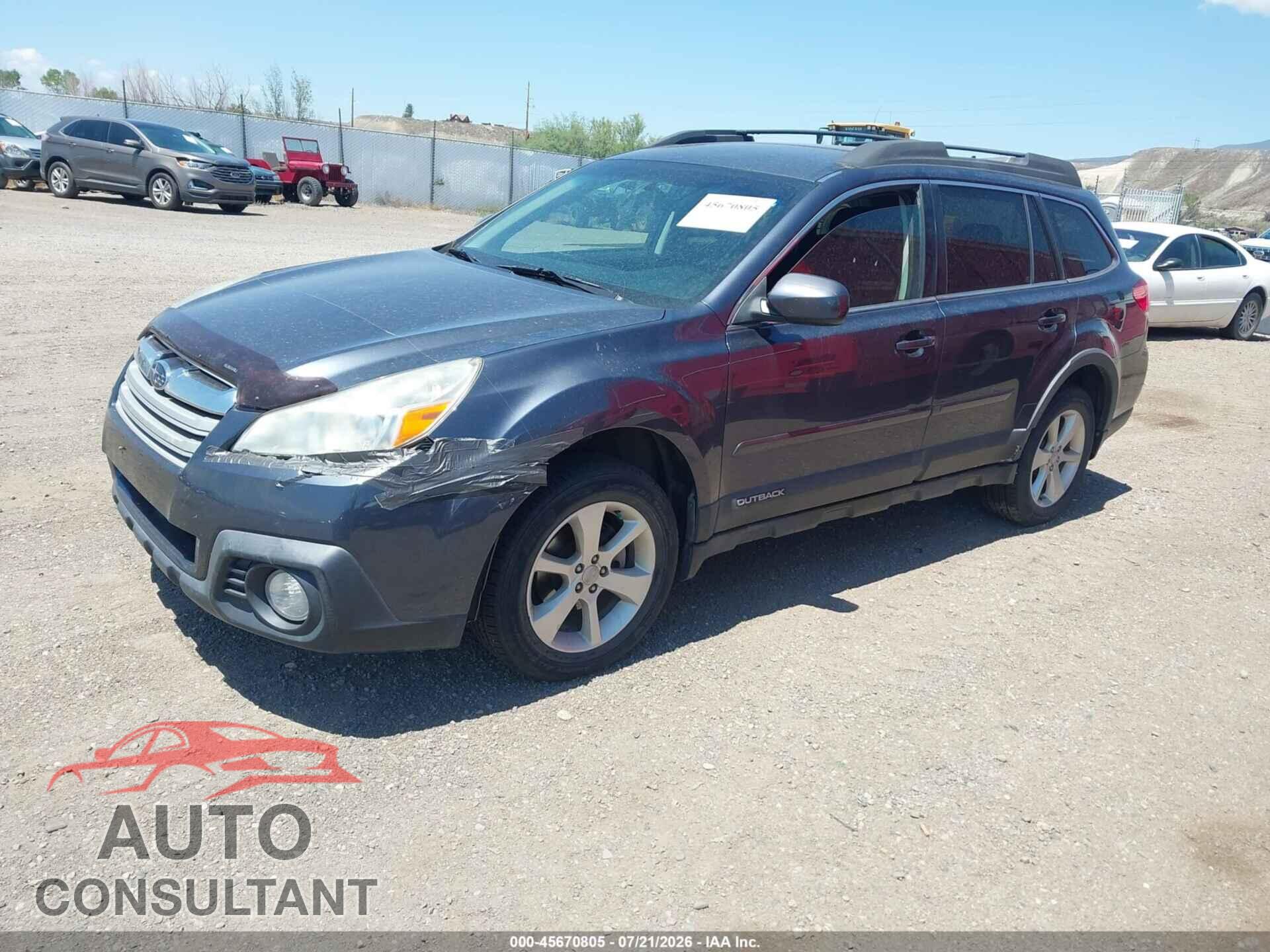 SUBARU OUTBACK 2014 - 4S4BRCCC6E3267666