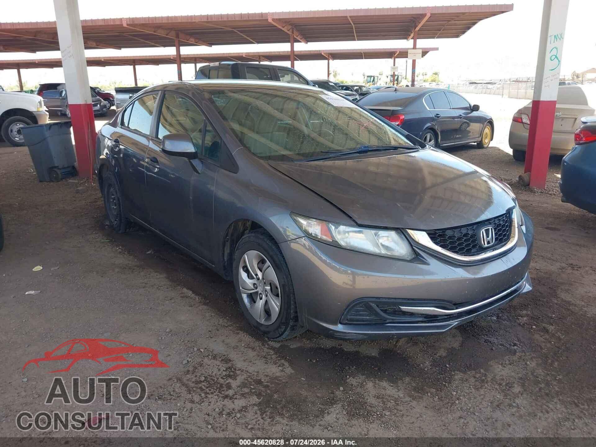HONDA CIVIC 2013 - 19XFB2F52DE229778