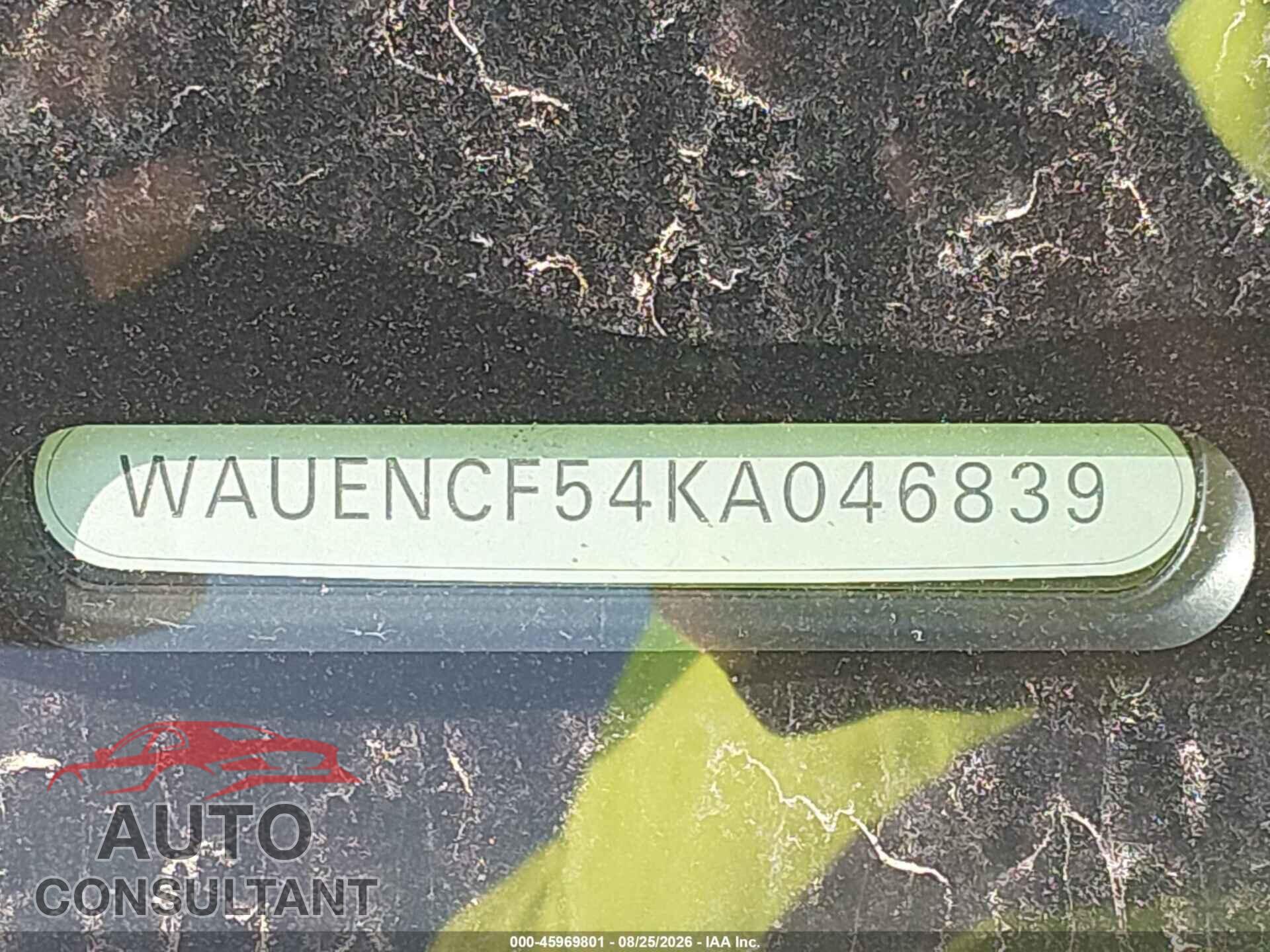 AUDI A5 2019 - WAUENCF54KA046839