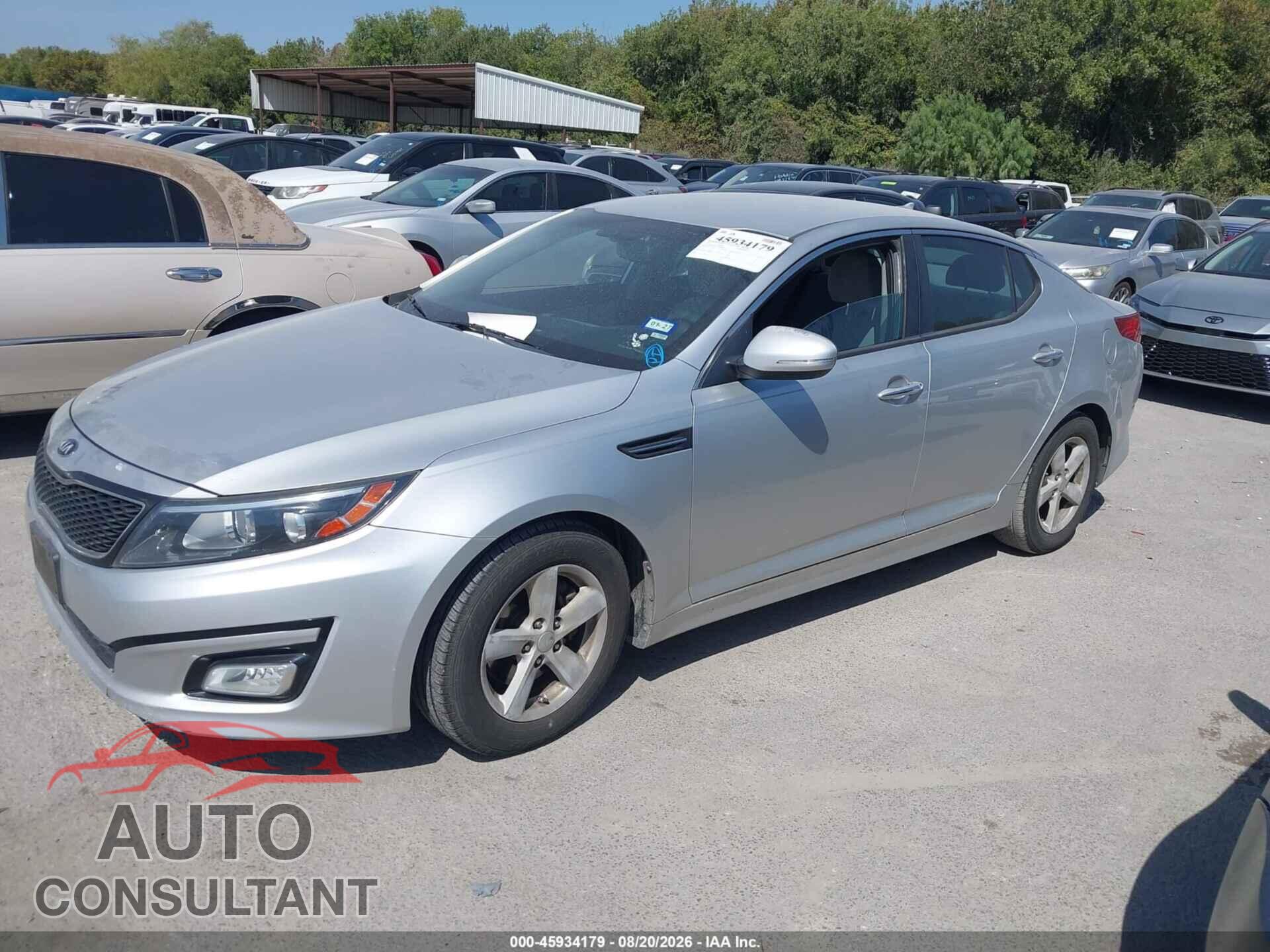 KIA OPTIMA 2014 - KNAGM4A72E5458829