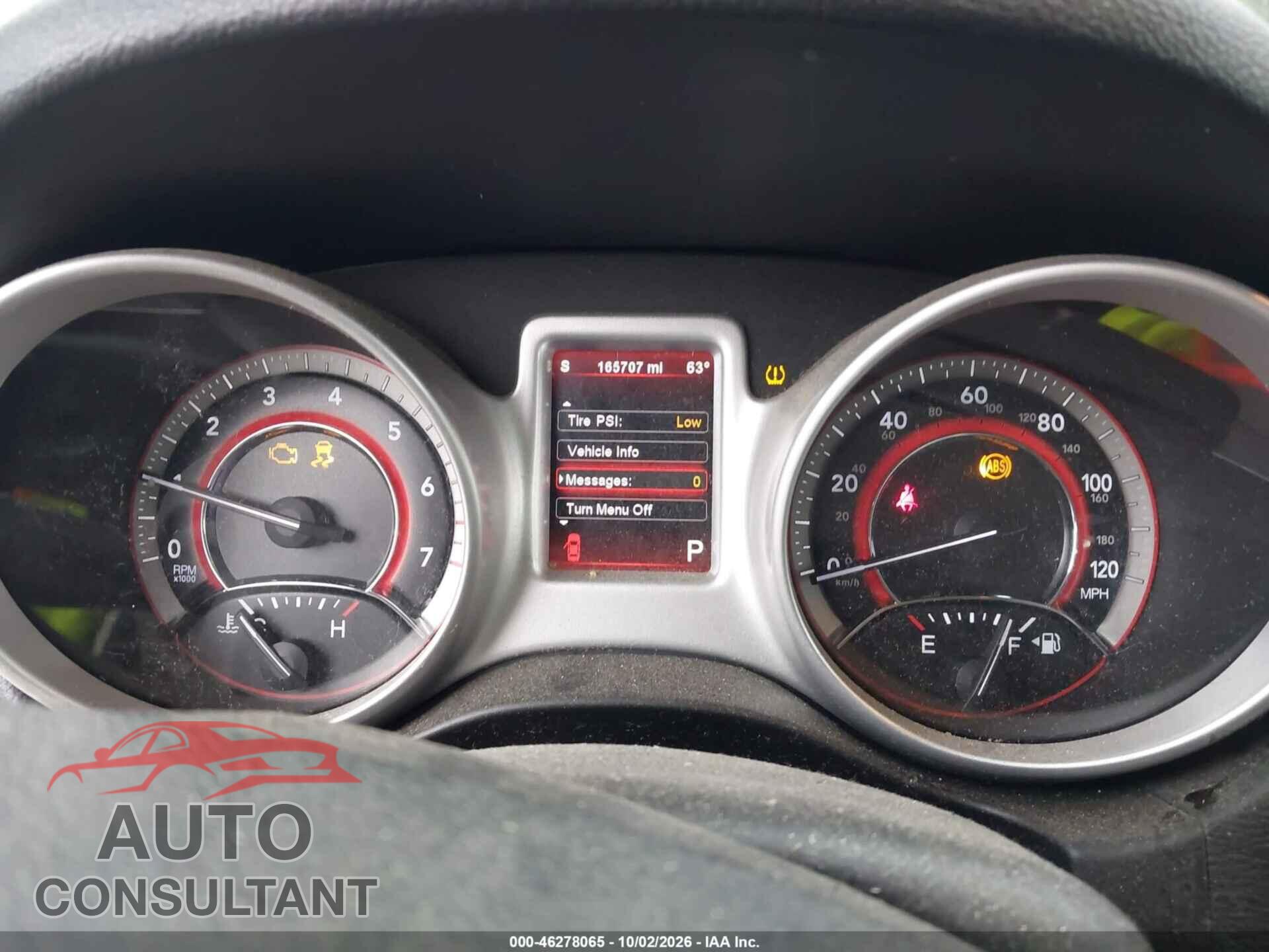 DODGE JOURNEY 2012 - 3C4PDCAB0CT362857