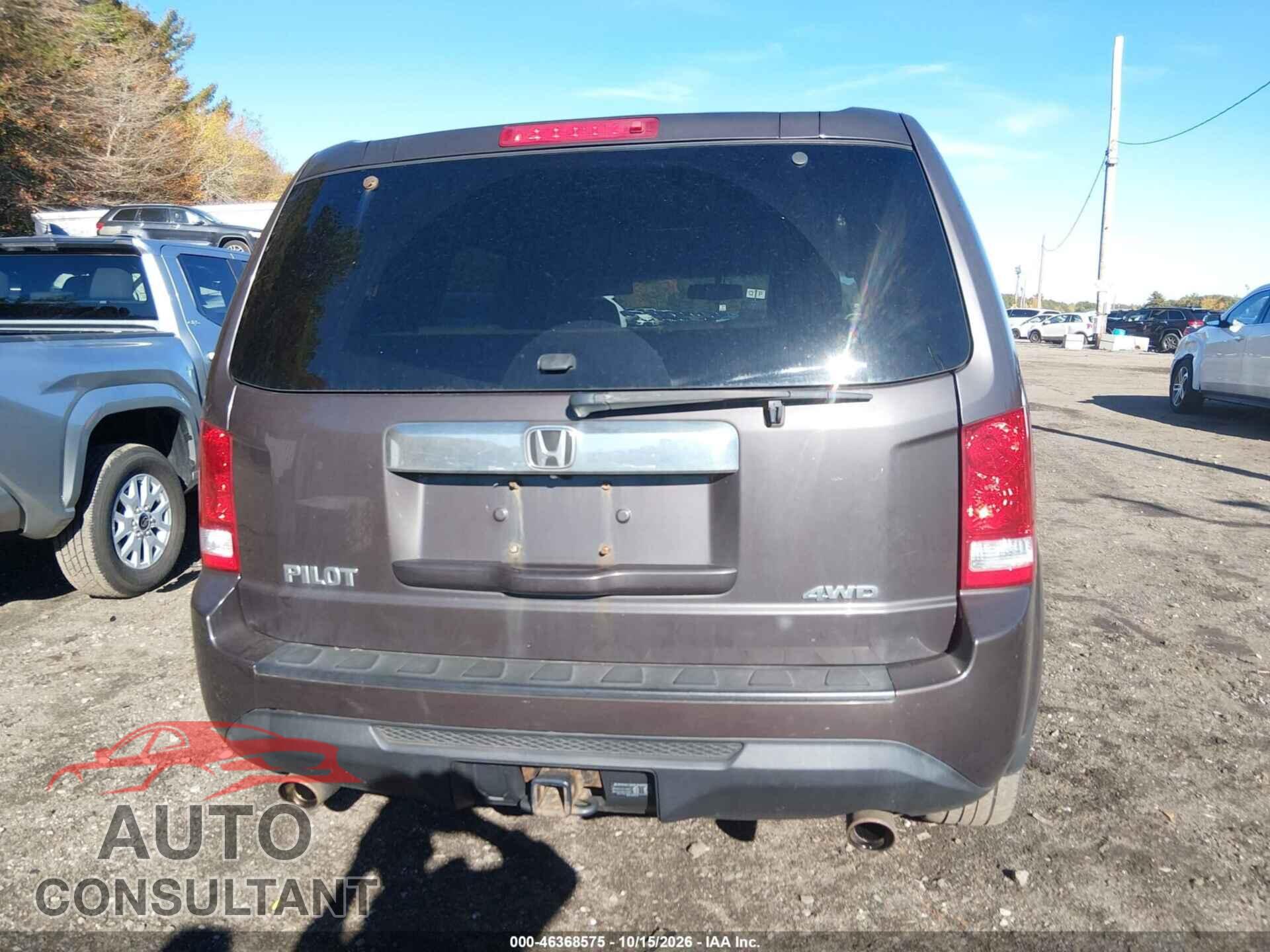 HONDA PILOT 2013 - 5FNYF4H5XDB079435