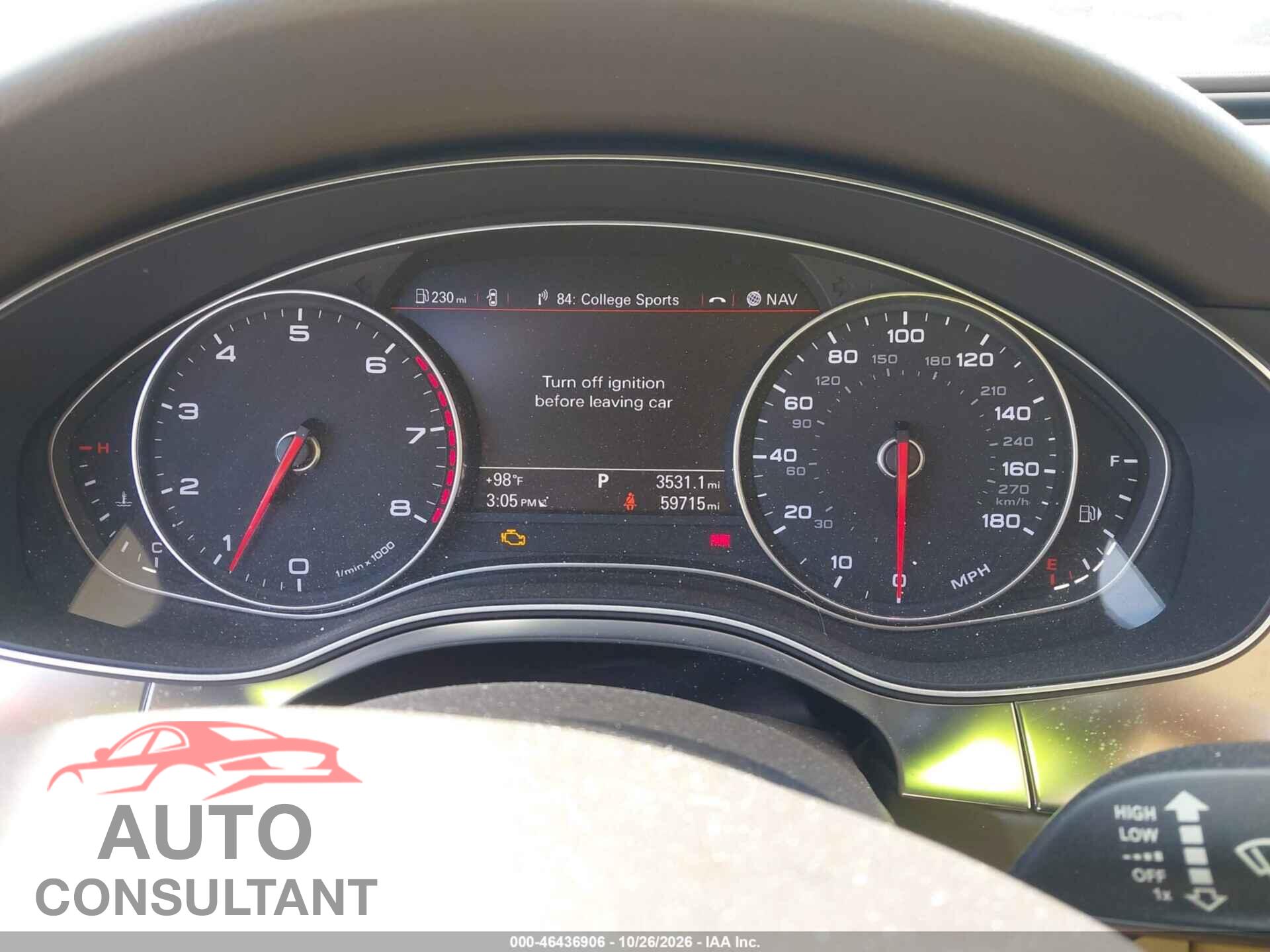 AUDI A6 2013 - WAUDFAFC4DN046136