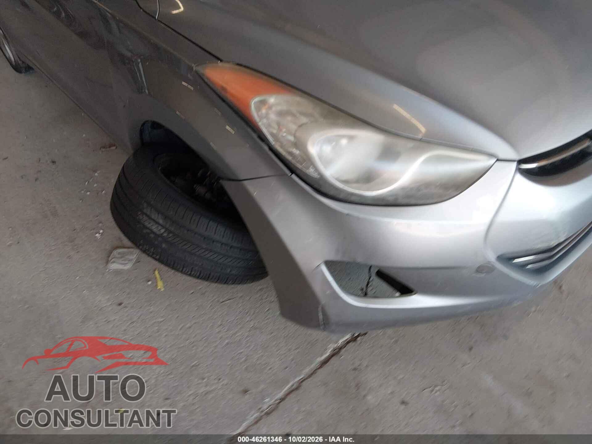HYUNDAI ELANTRA 2012 - KMHDH4AEXCU466863