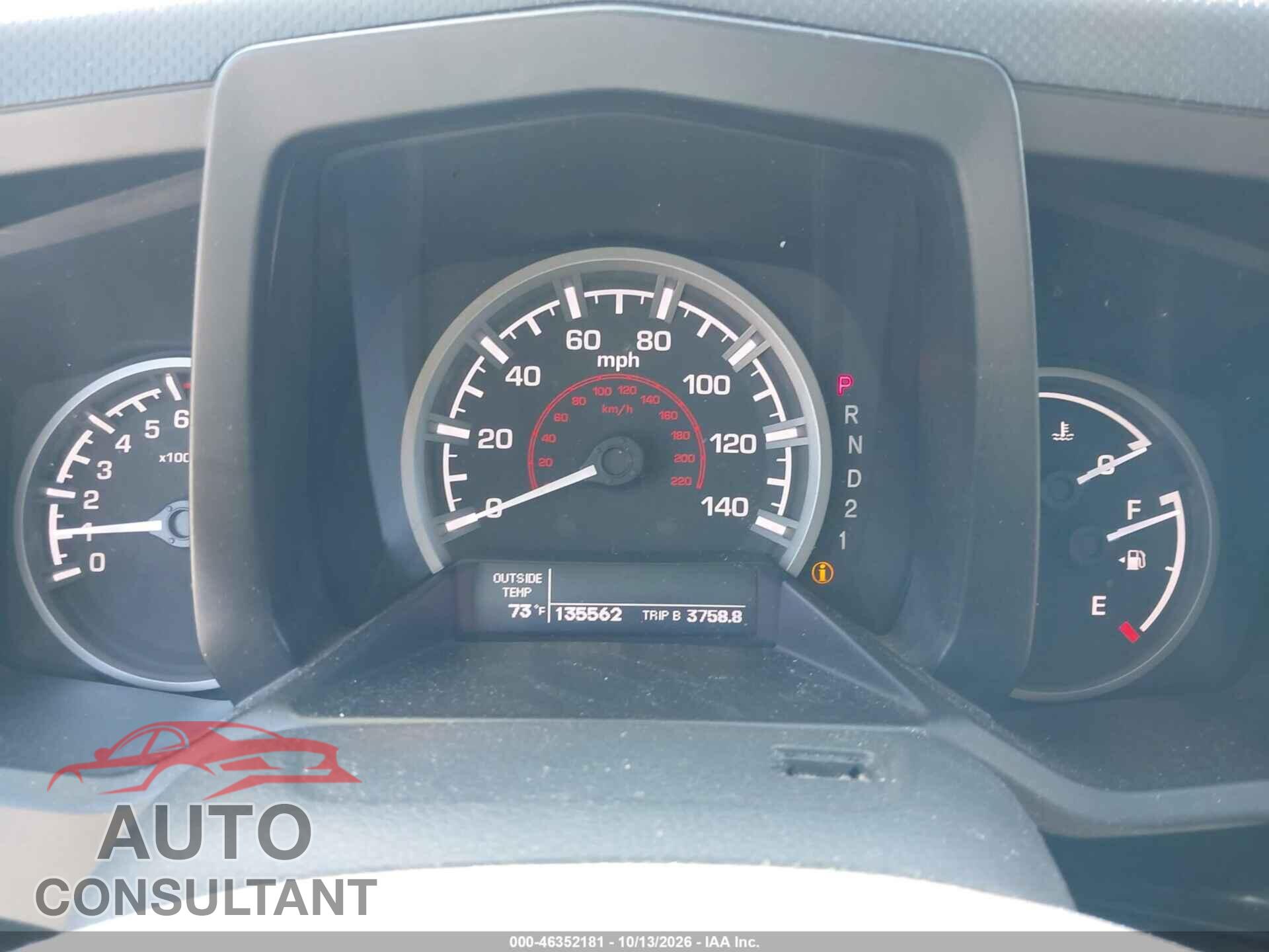HONDA RIDGELINE 2013 - 5FPYK1F58DB015639