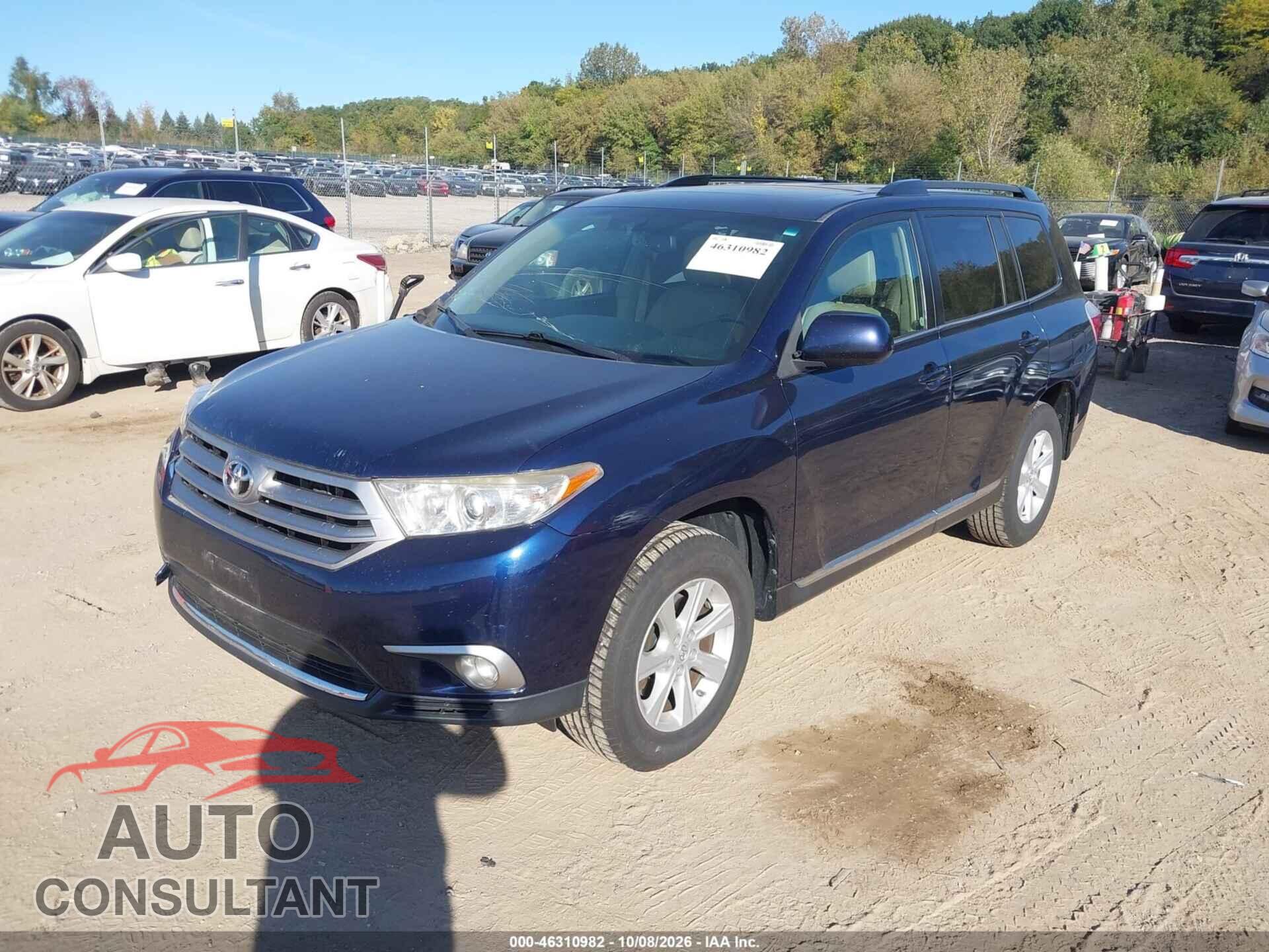 TOYOTA HIGHLANDER 2013 - 5TDBK3EH8DS253735