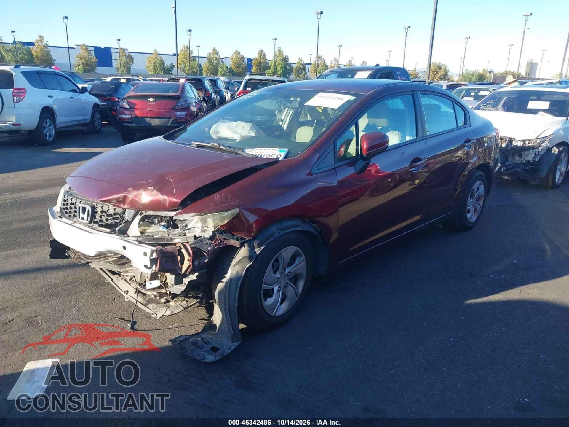 HONDA CIVIC 2015 - 19XFB2F55FE250319