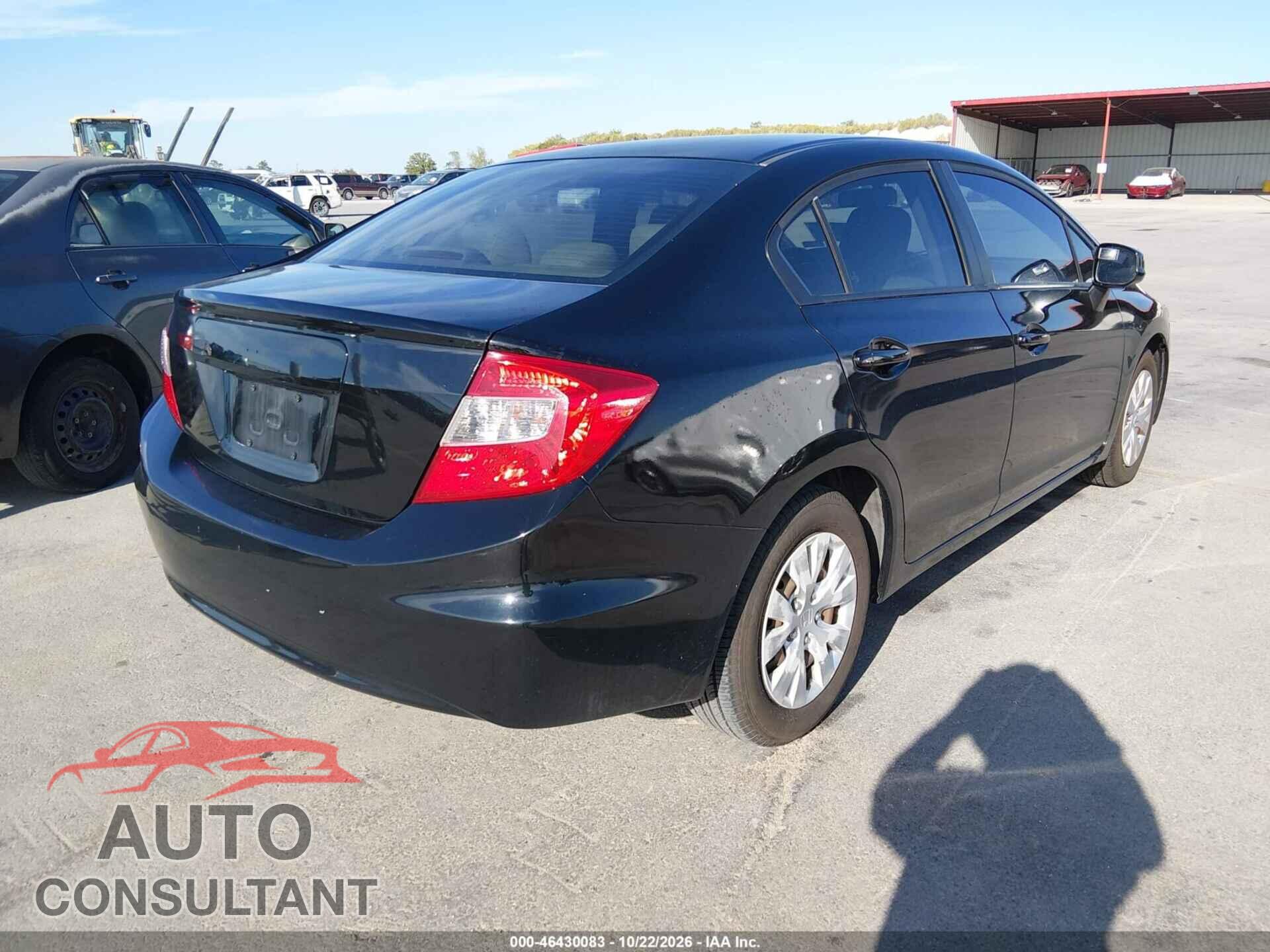 HONDA CIVIC 2012 - 2HGFB2F57CH588435