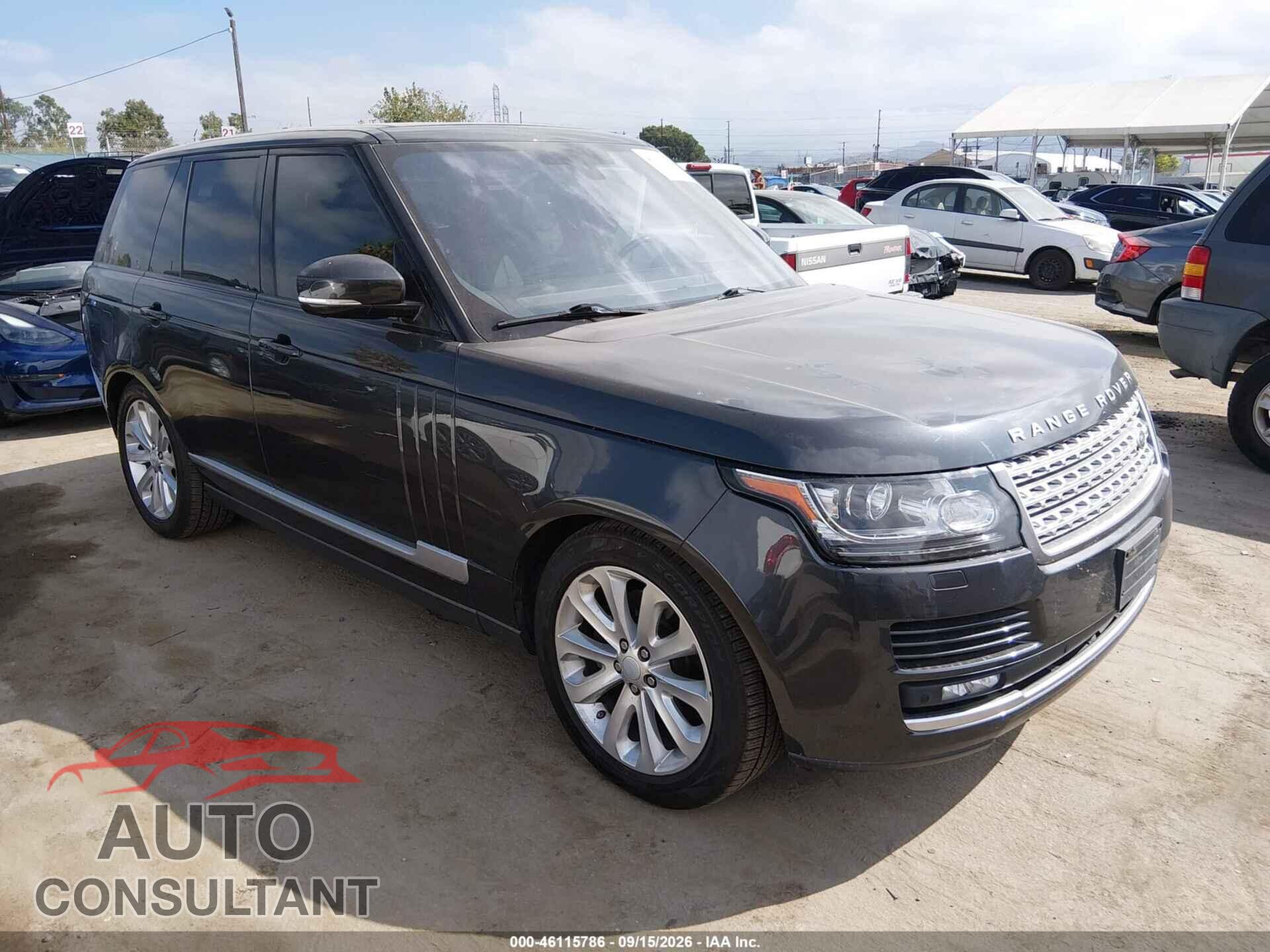 LAND ROVER RANGE ROVER 2016 - SALGS2KF8GA258639