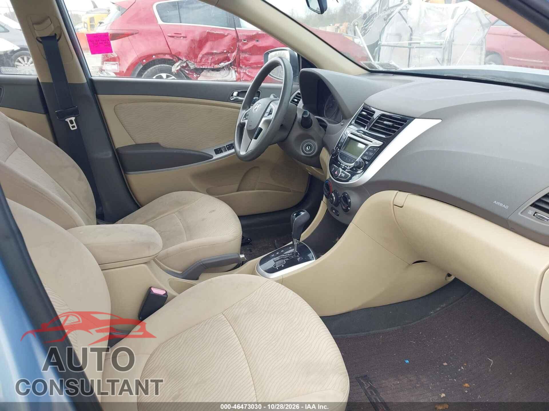 HYUNDAI ACCENT 2013 - KMHCU4AE3DU355287