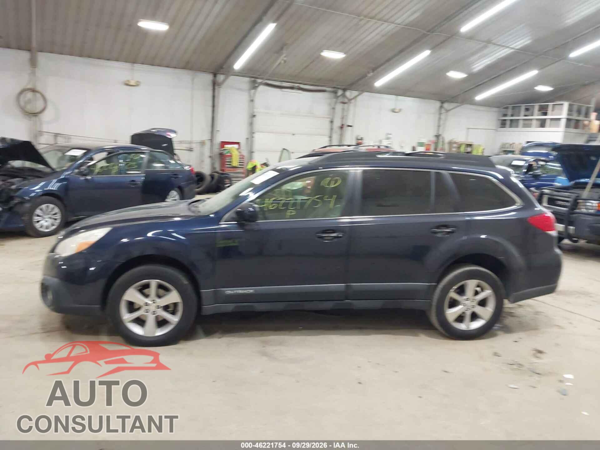 SUBARU OUTBACK 2013 - 4S4BRBKC6D3241966