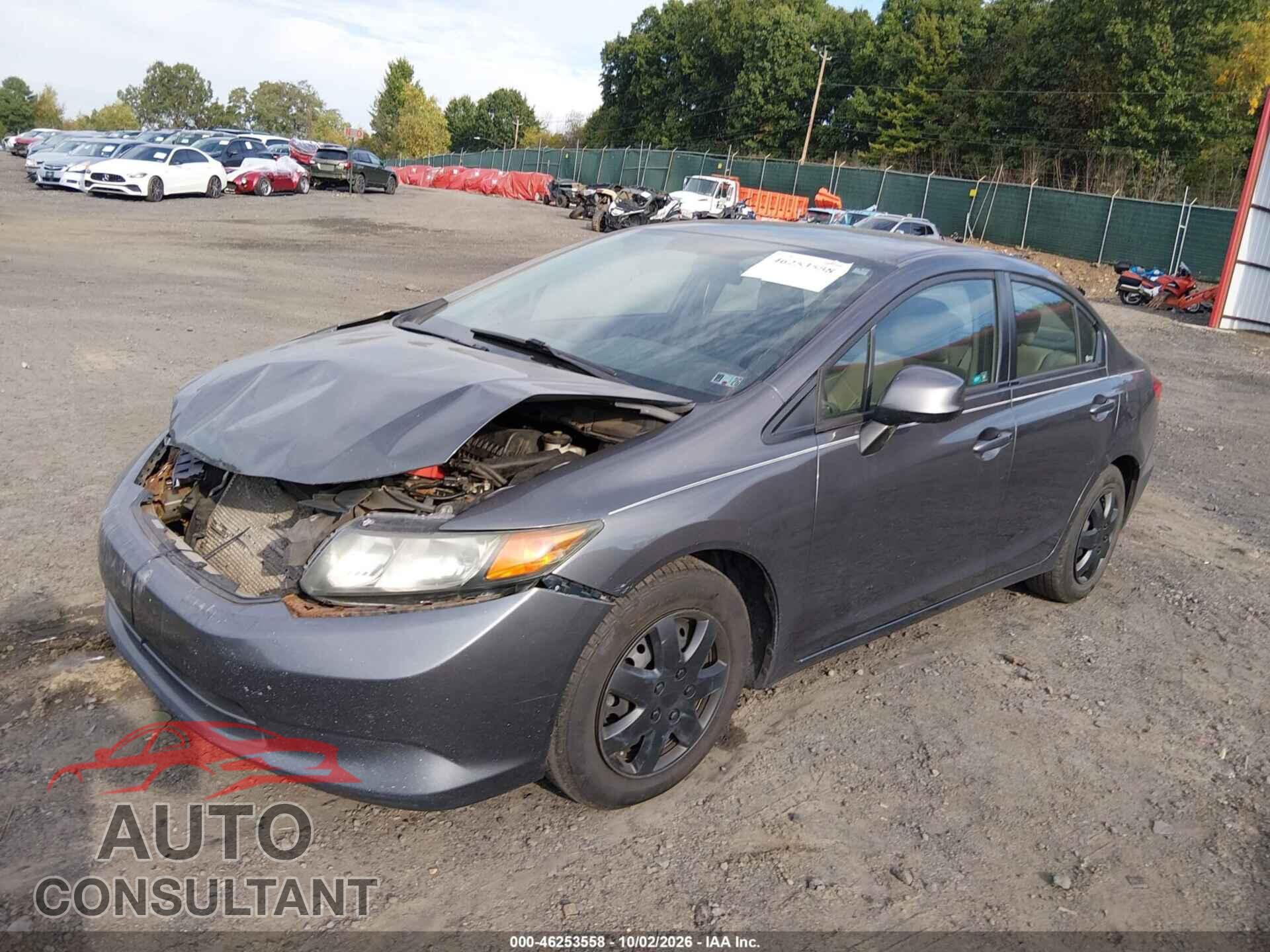 HONDA CIVIC 2012 - 2HGFB2F52CH309893