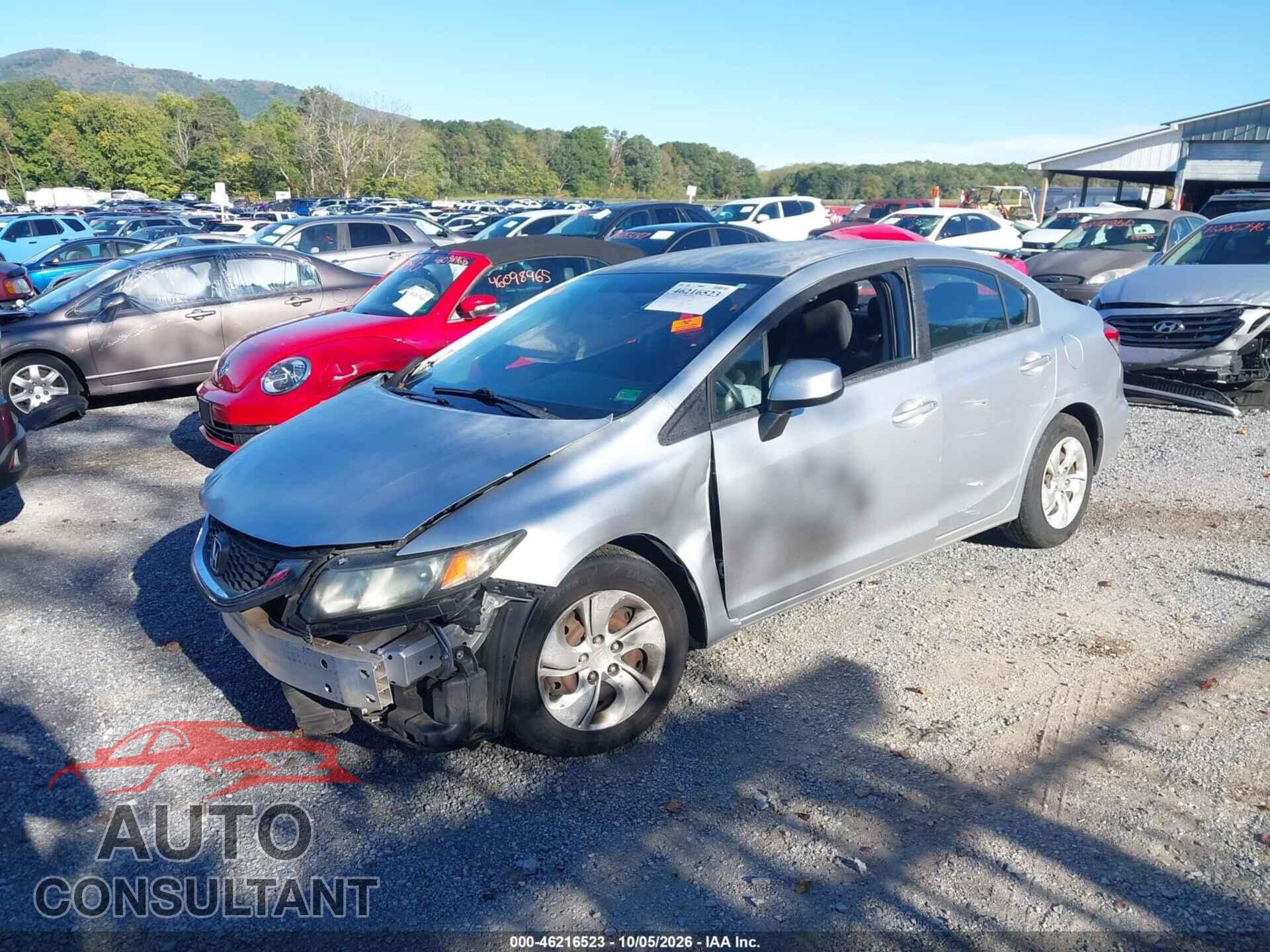 HONDA CIVIC 2013 - 2HGFB2F54DH603555