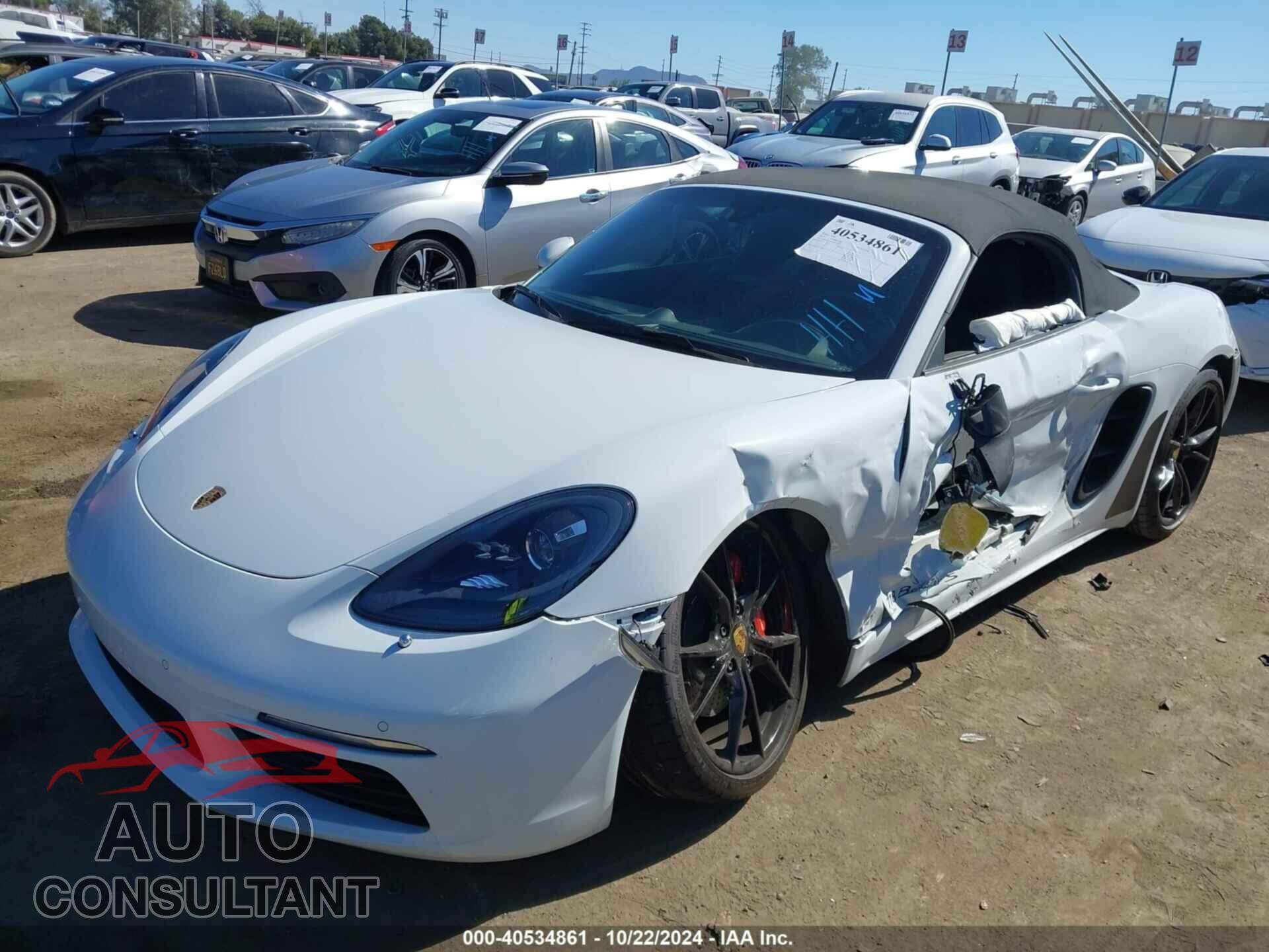 PORSCHE 718 BOXSTER 2017 - WP0CB2A84HS241566