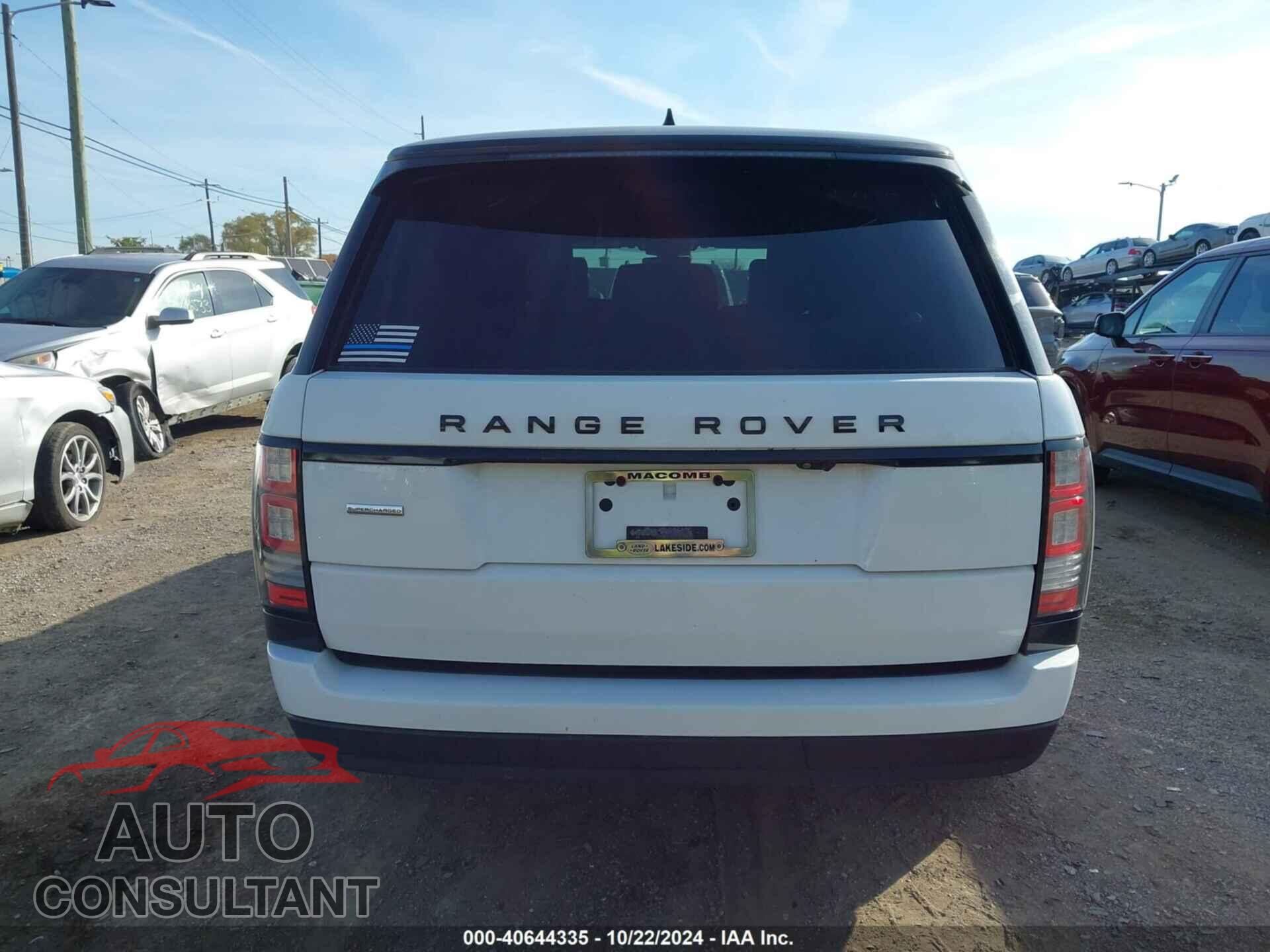 LAND ROVER RANGE ROVER 2017 - SALGS5FE7HA362320