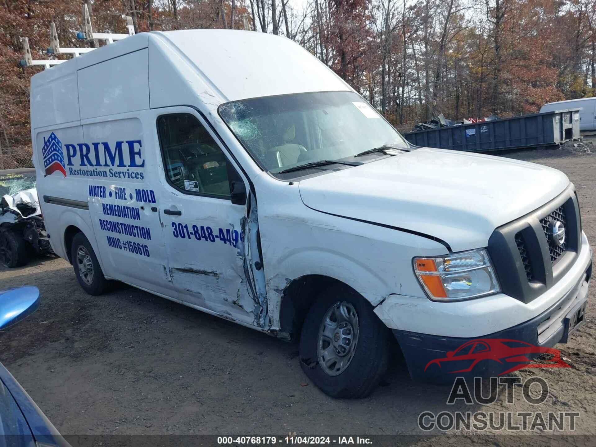 NISSAN NV CARGO NV2500 HD 2018 - 1N6BF0LY7JN805245