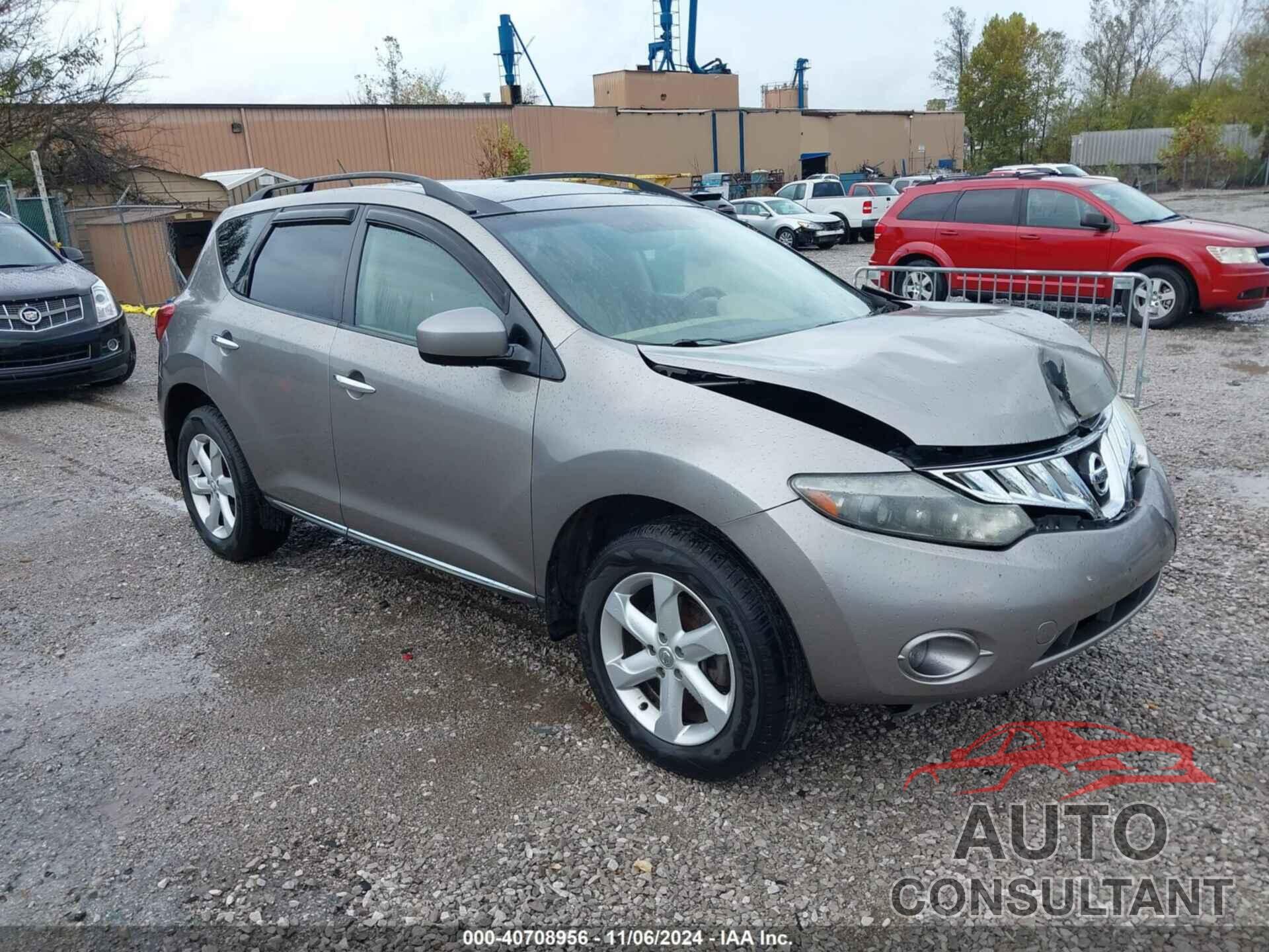 NISSAN MURANO 2009 - JN8AZ18UX9W101827