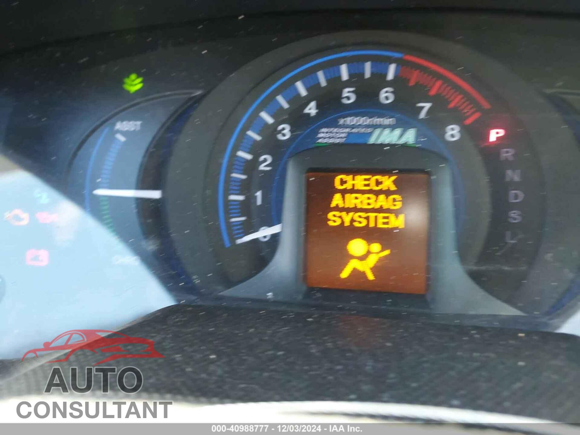 HONDA INSIGHT 2012 - JHMZE2H34CS005454
