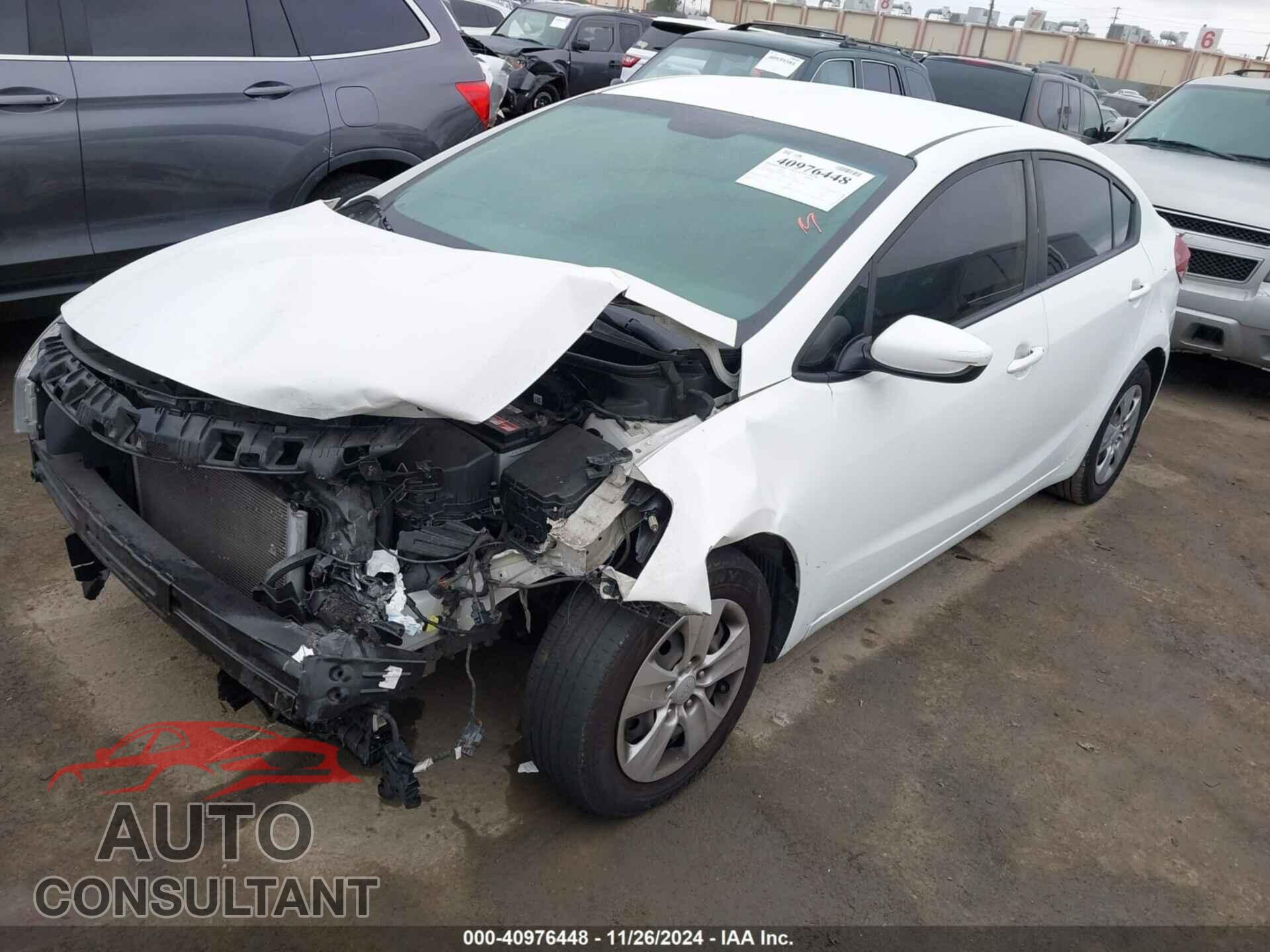 KIA FORTE 2017 - 3KPFK4A74HE098055