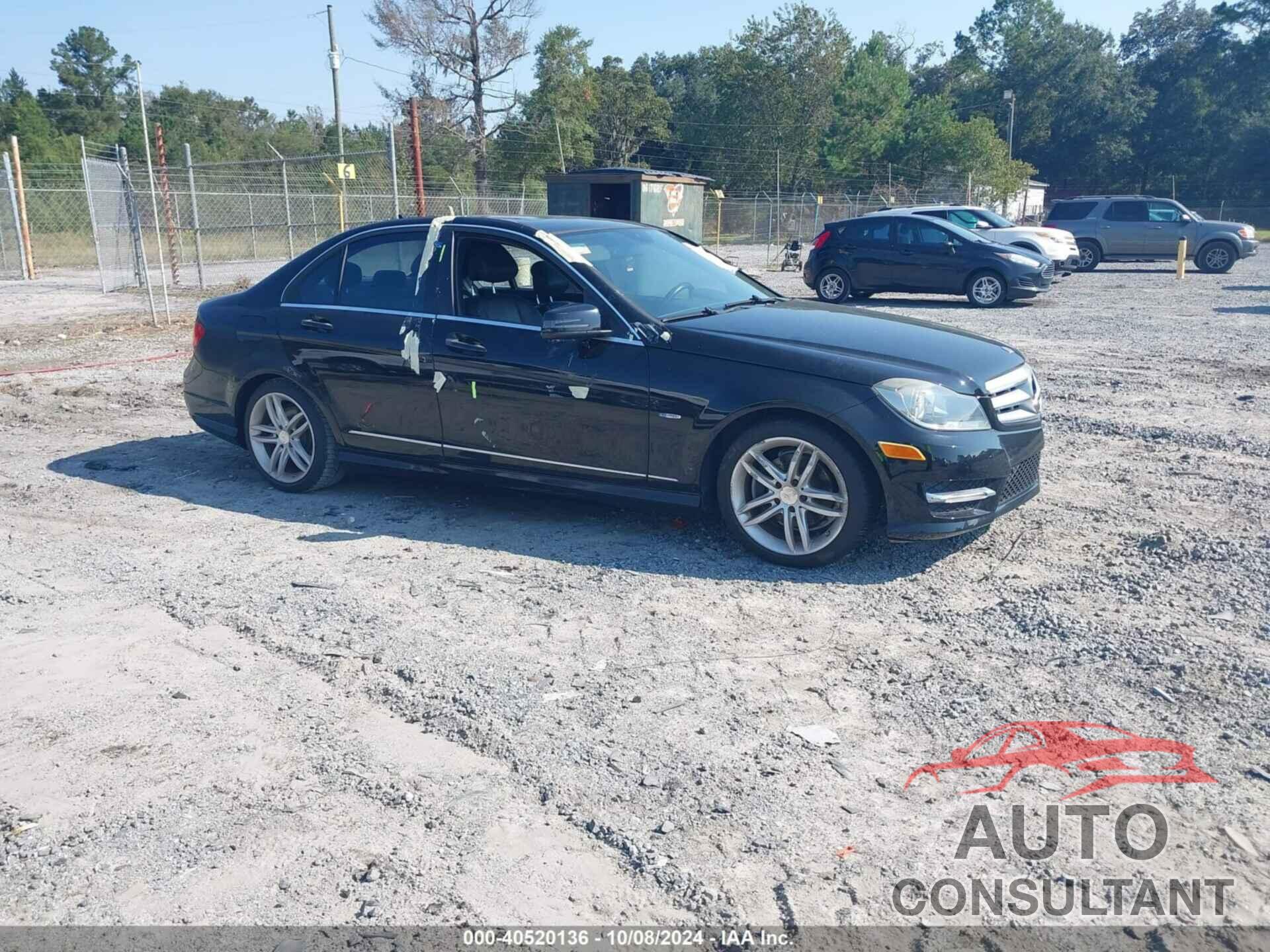 MERCEDES-BENZ C 250 2012 - WDDGF4HB8CR209759