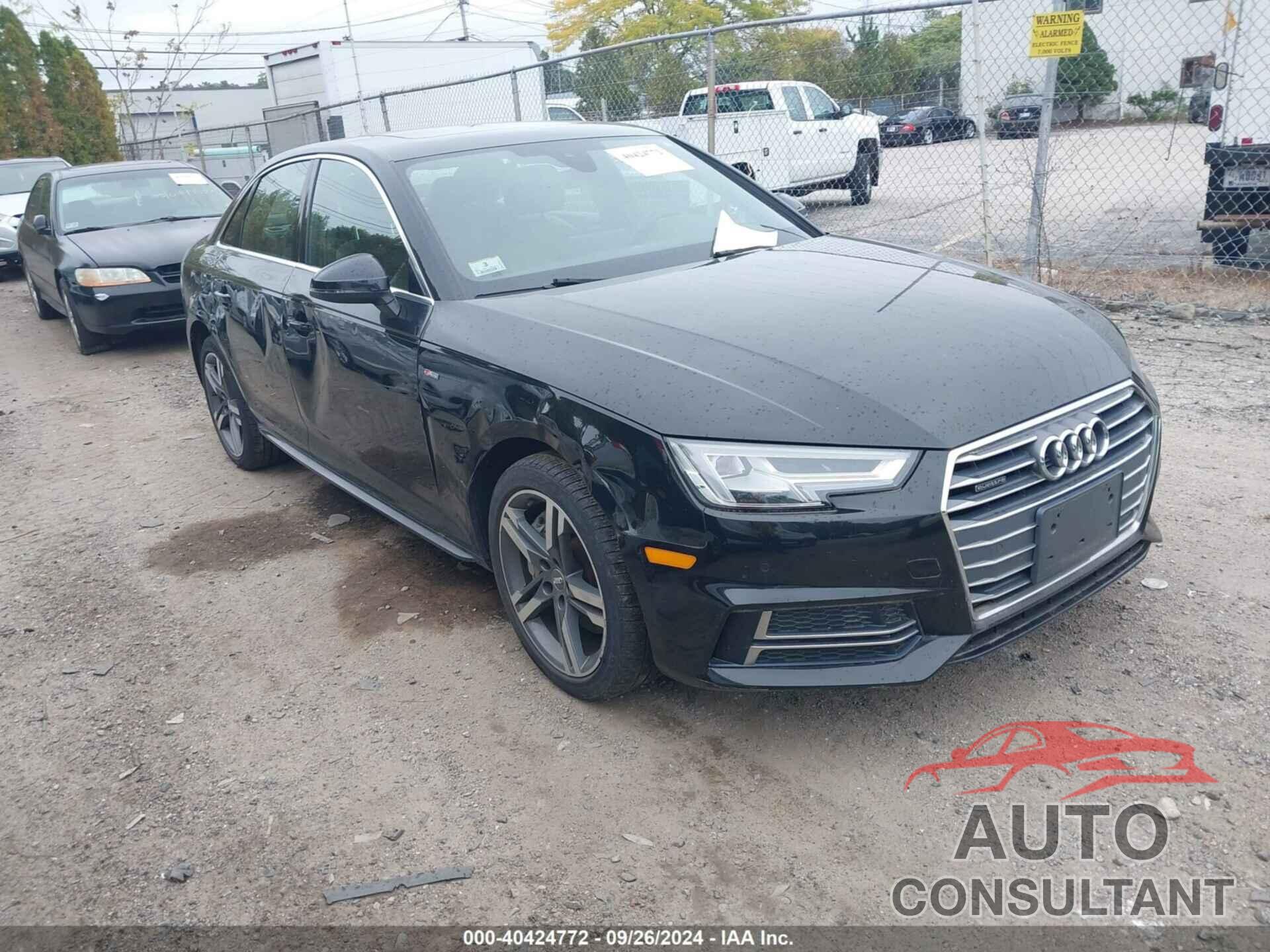 AUDI A4 2018 - WAUENAF45JA026268