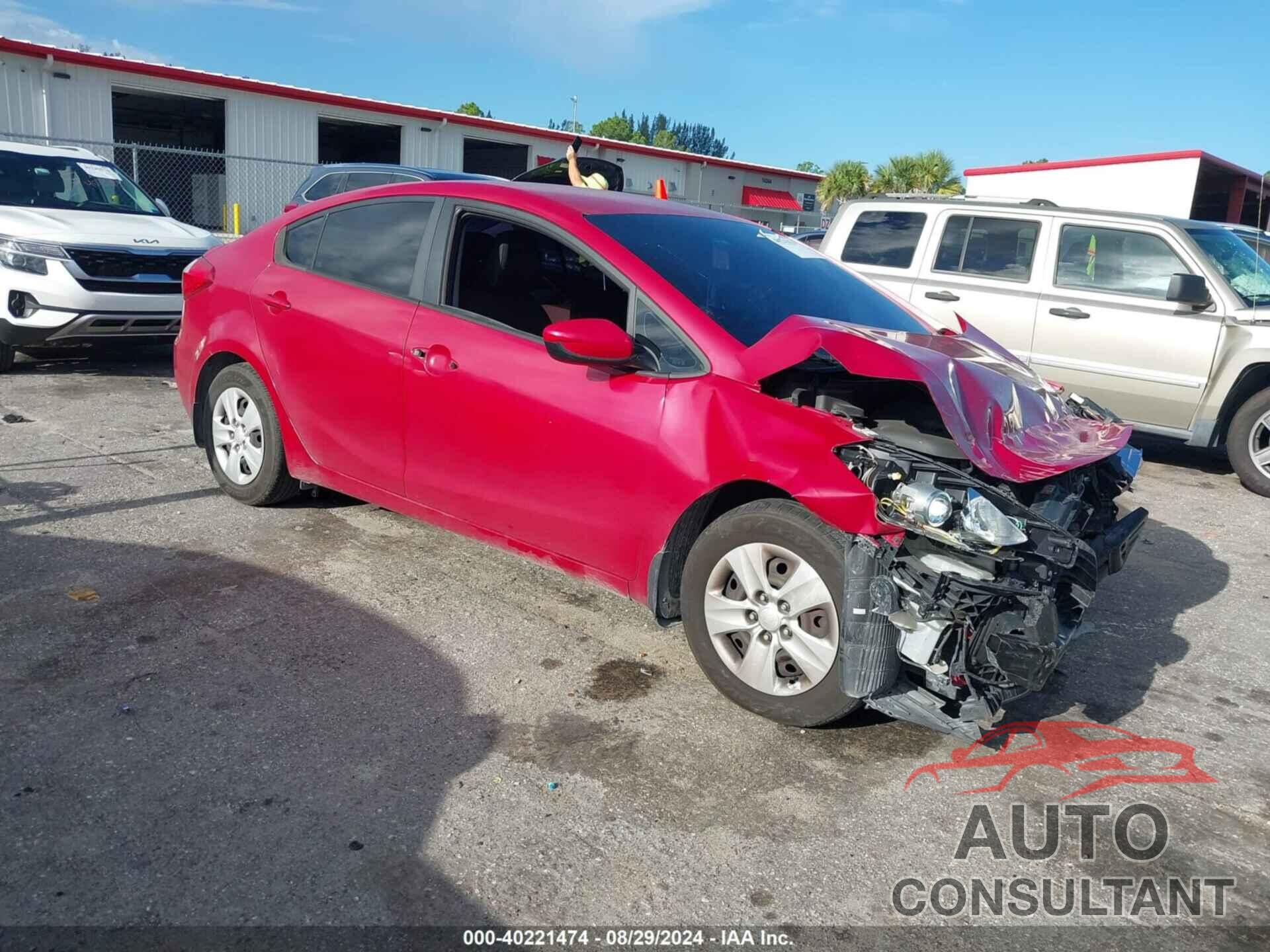 KIA FORTE 2016 - KNAFK4A64G5457693