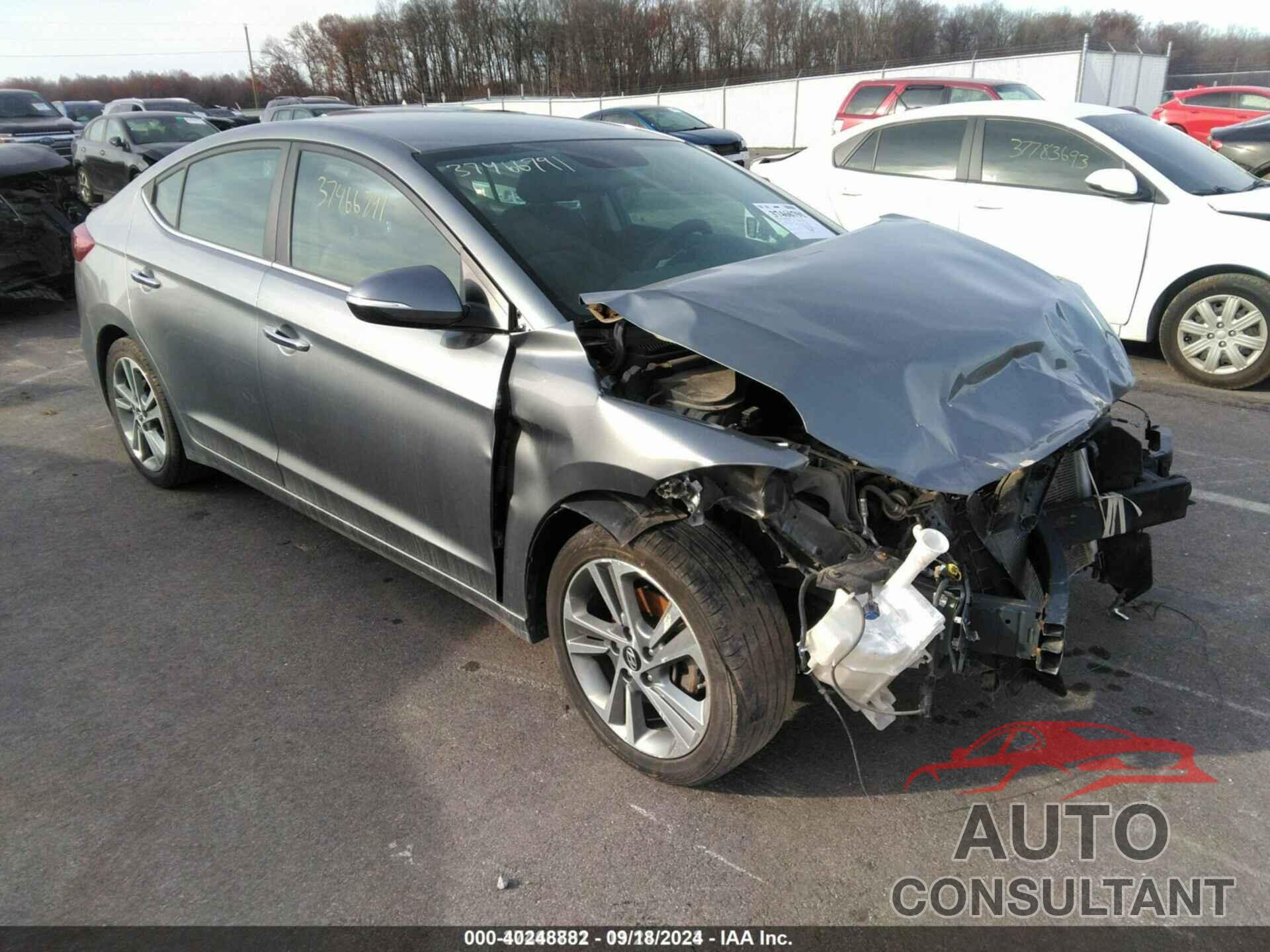 HYUNDAI ELANTRA 2017 - KMHD84LFXHU302526