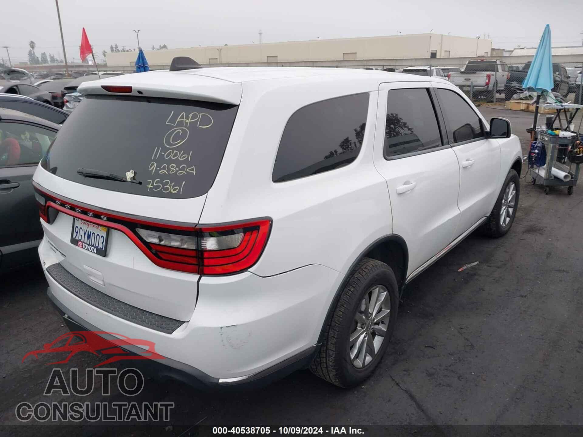 DODGE DURANGO 2017 - 1C4RDJAG5HC929043