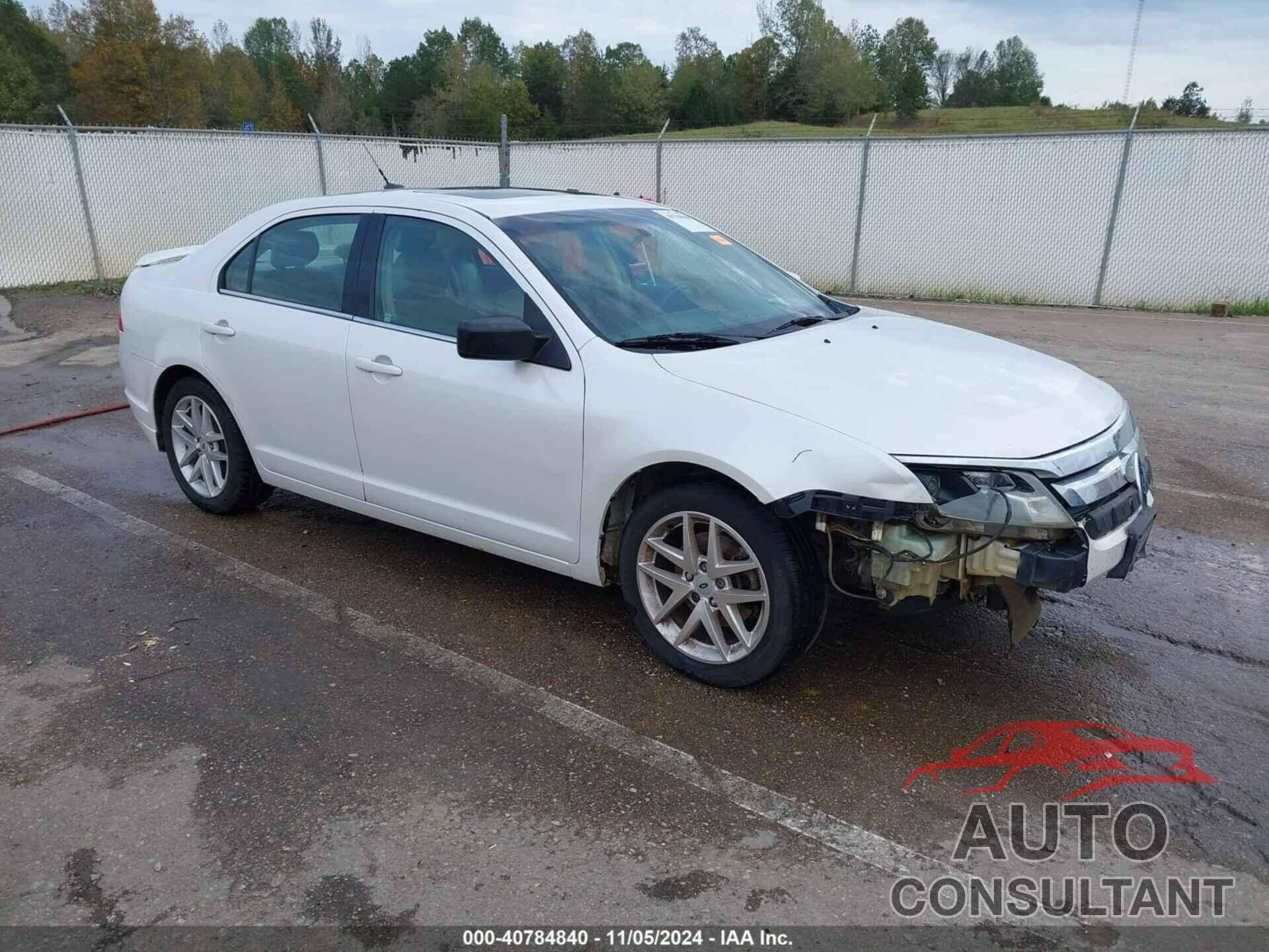 FORD FUSION 2012 - 3FAHP0JA5CR162724