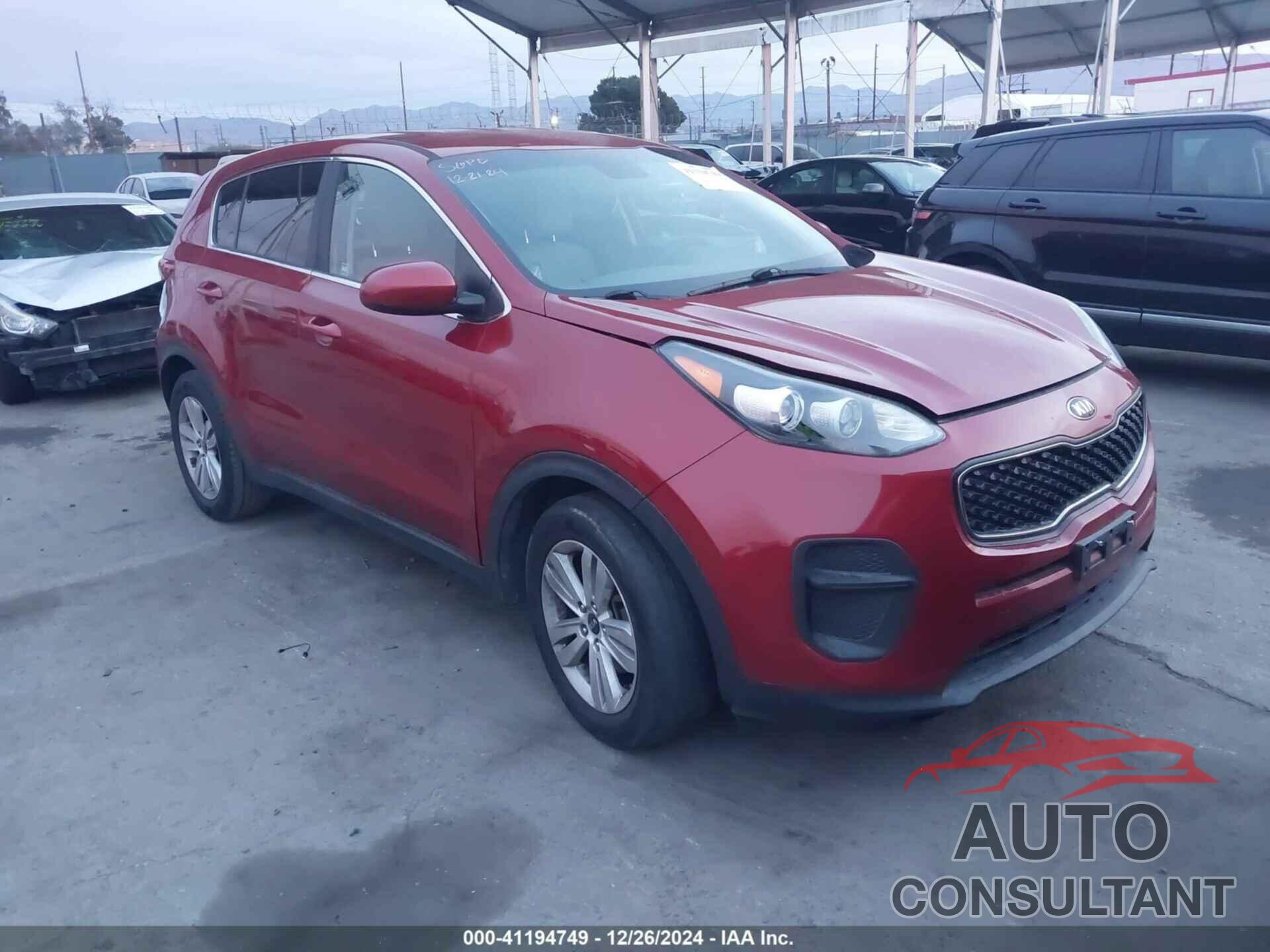 KIA SPORTAGE 2017 - KNDPM3AC8H7119897