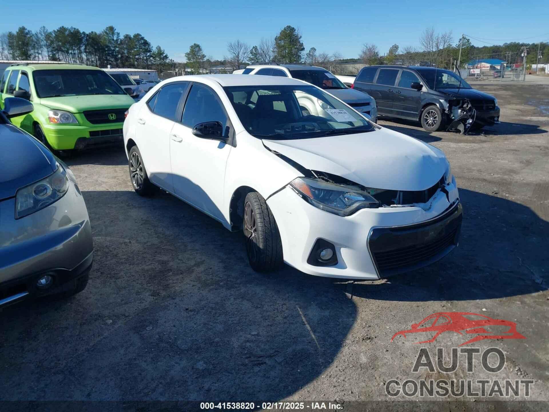 TOYOTA COROLLA 2016 - 2T1BURHE6GC688166