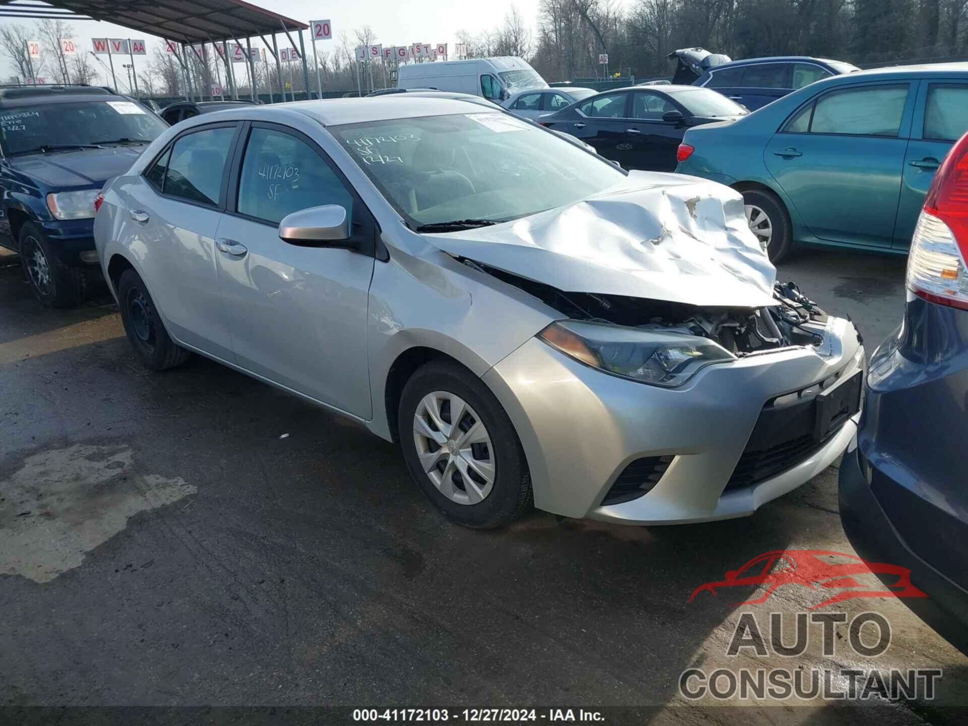 TOYOTA COROLLA 2015 - 2T1BURHE5FC372417