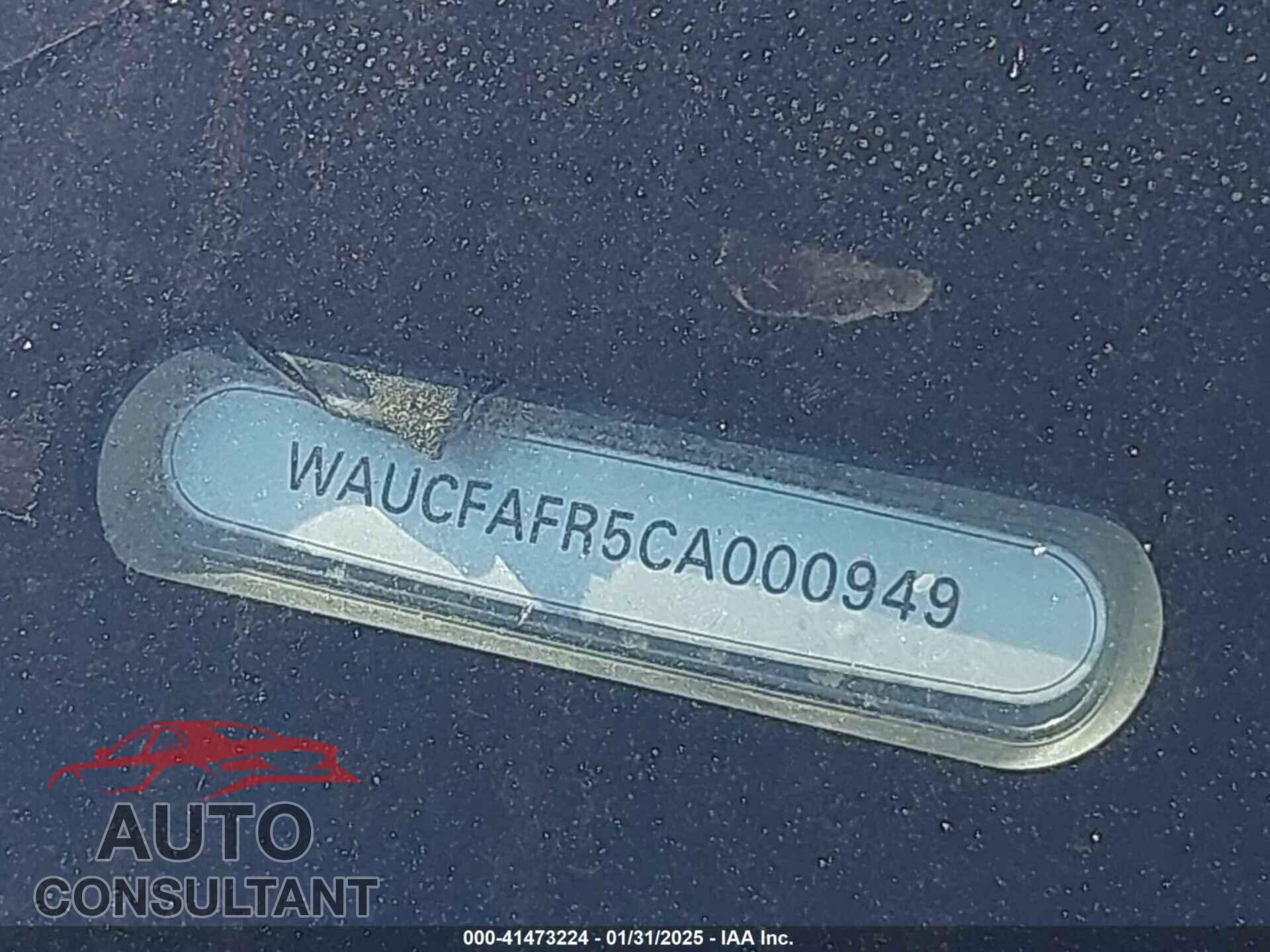 AUDI A5 2012 - WAUCFAFR5CA000949