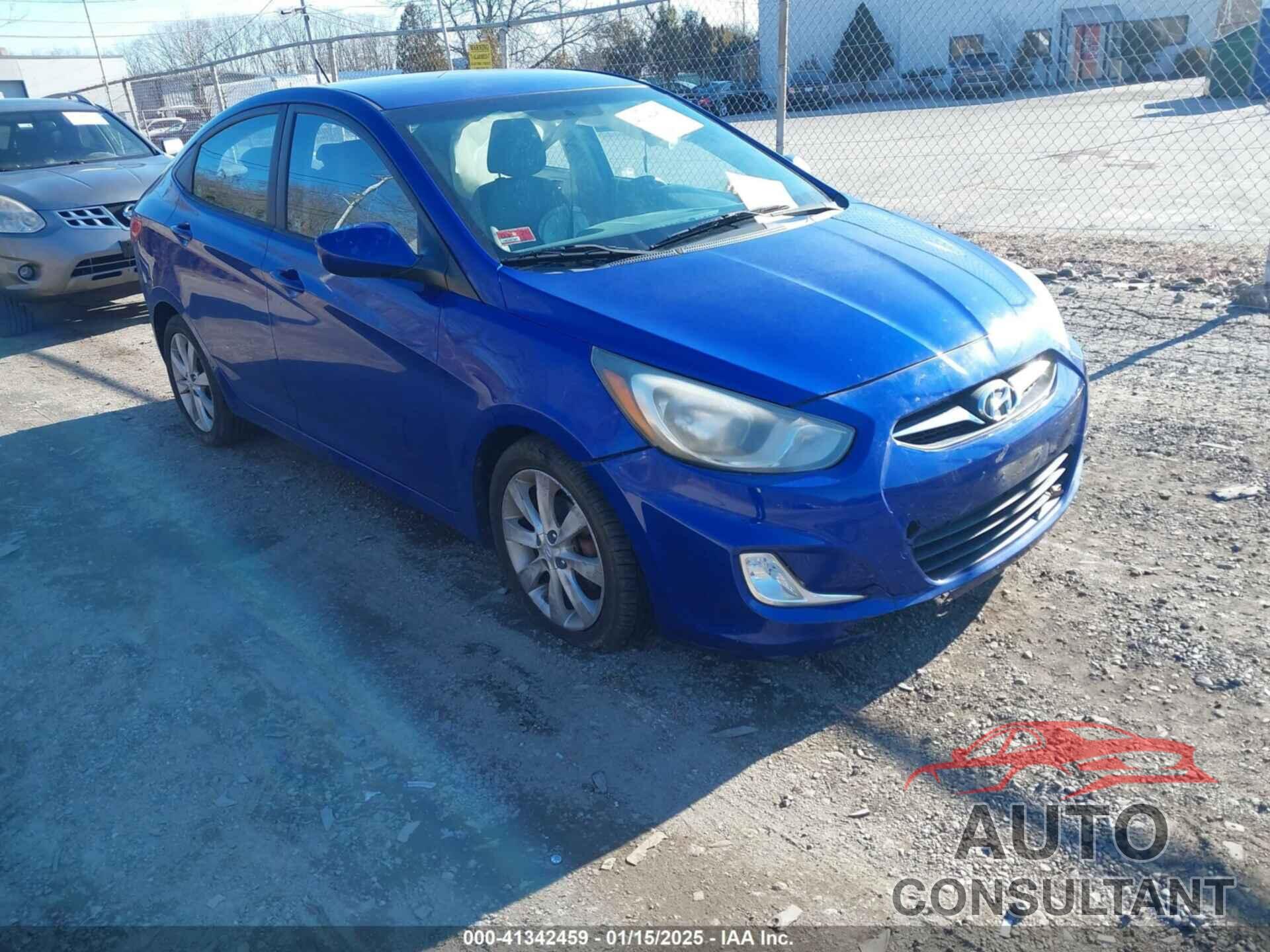 HYUNDAI ACCENT 2012 - KMHCU4AE3CU130530